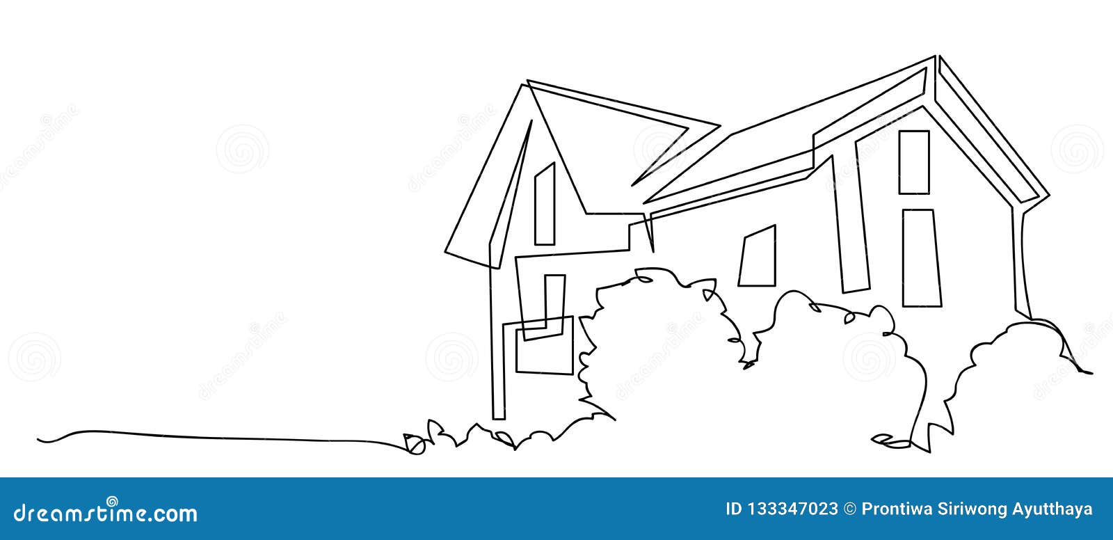 Line Drawing House Stock Illustrations – 87,417 Line Drawing House Stock  Illustrations, Vectors & Clipart - Dreamstime