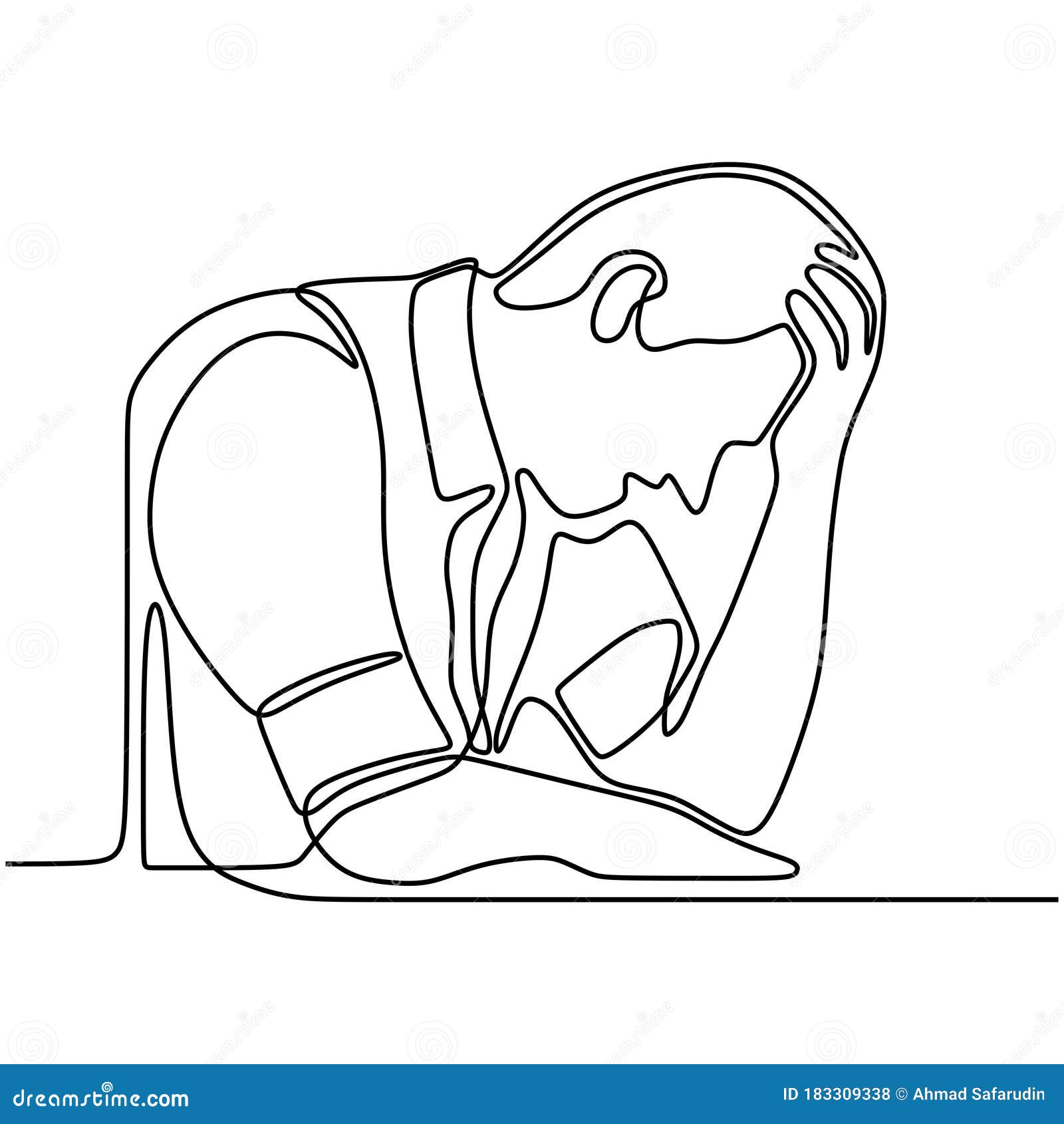 Featured image of post Depression Sad Woman Sketch Sad woman sketch illustration vector on white background