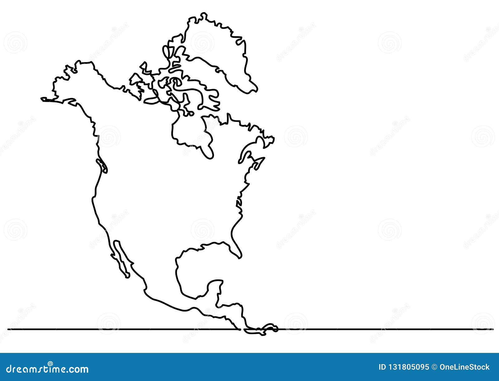 North America Map Drawing – Interactive Map