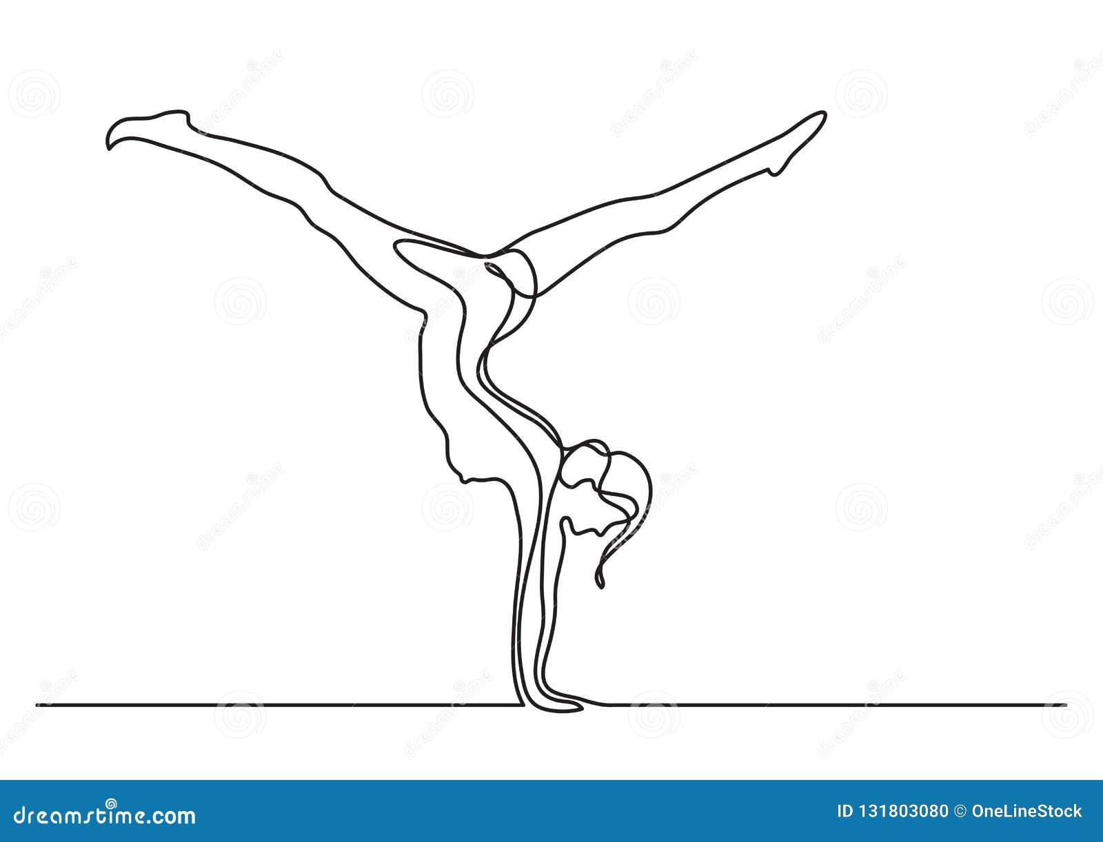 Naked Woman Handstand