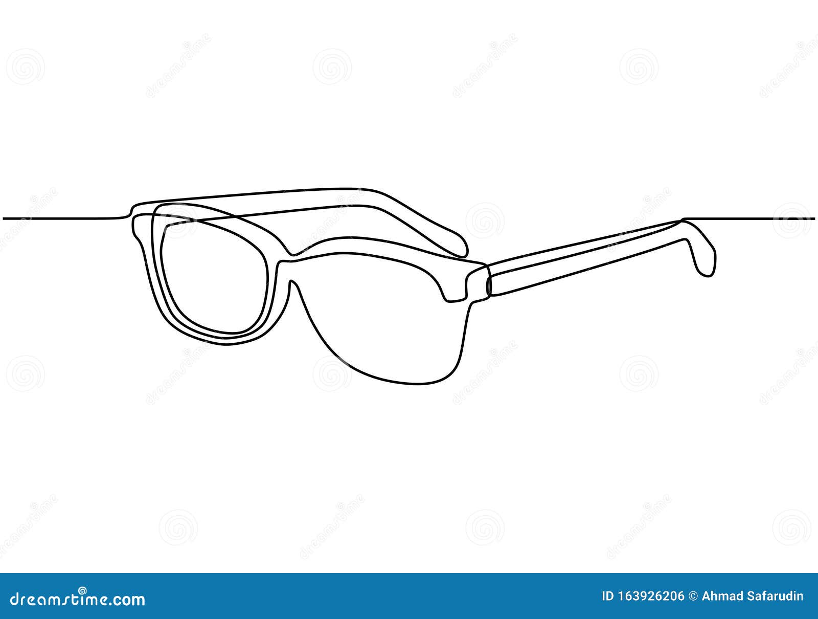 drawing eye glasses