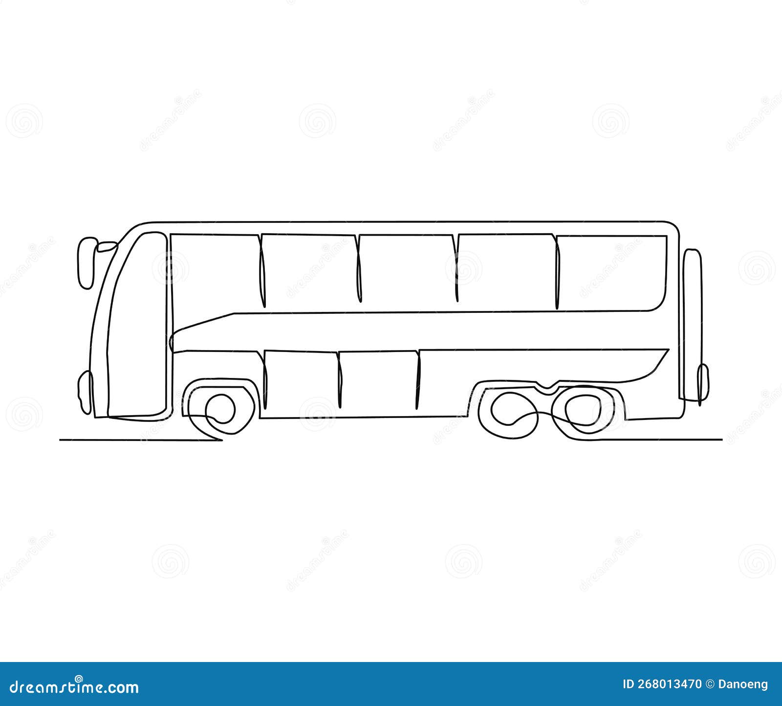 tourist bus drawing