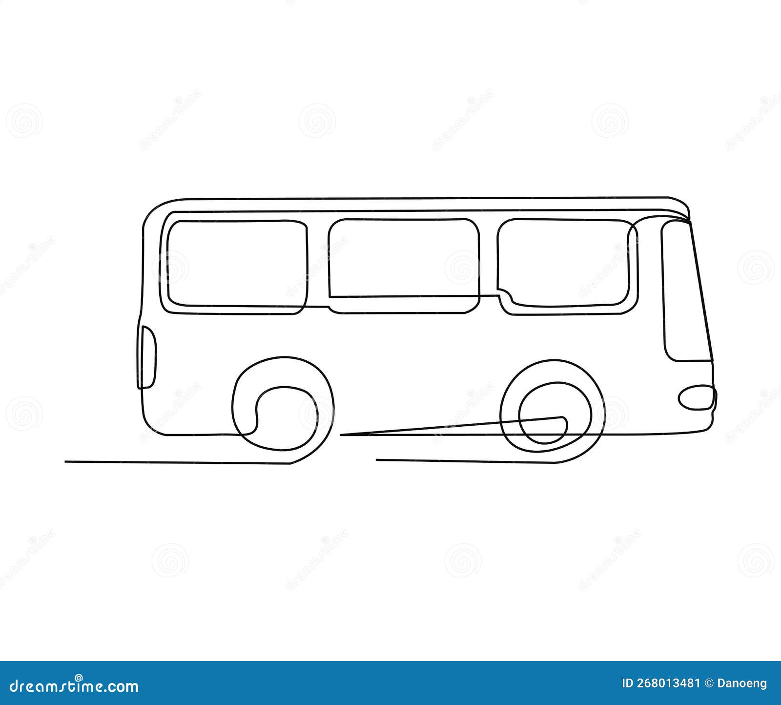 tourist bus drawing