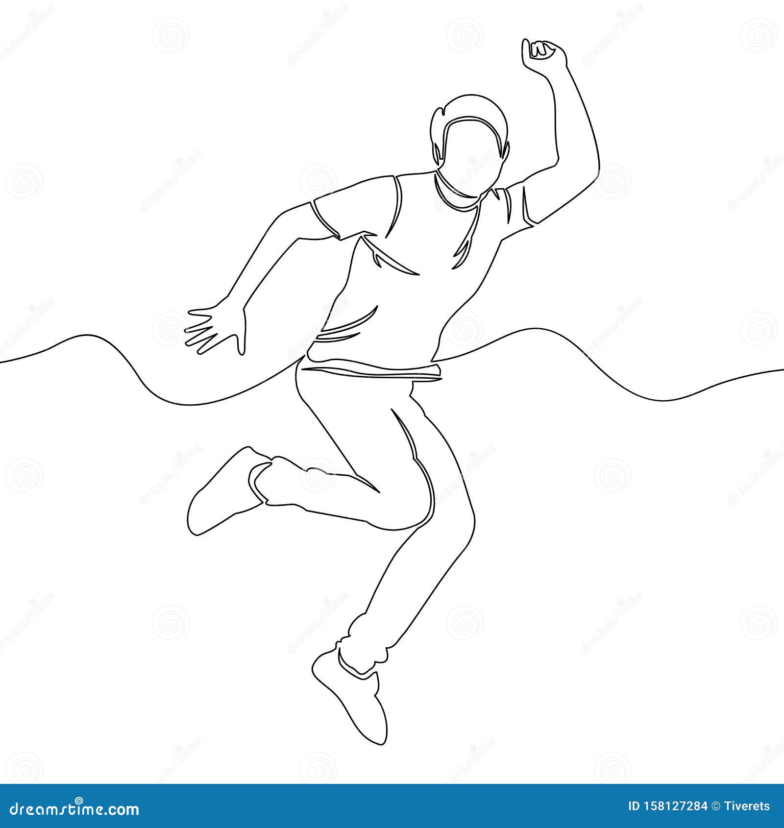 person jumping line drawing person jumping line drawing