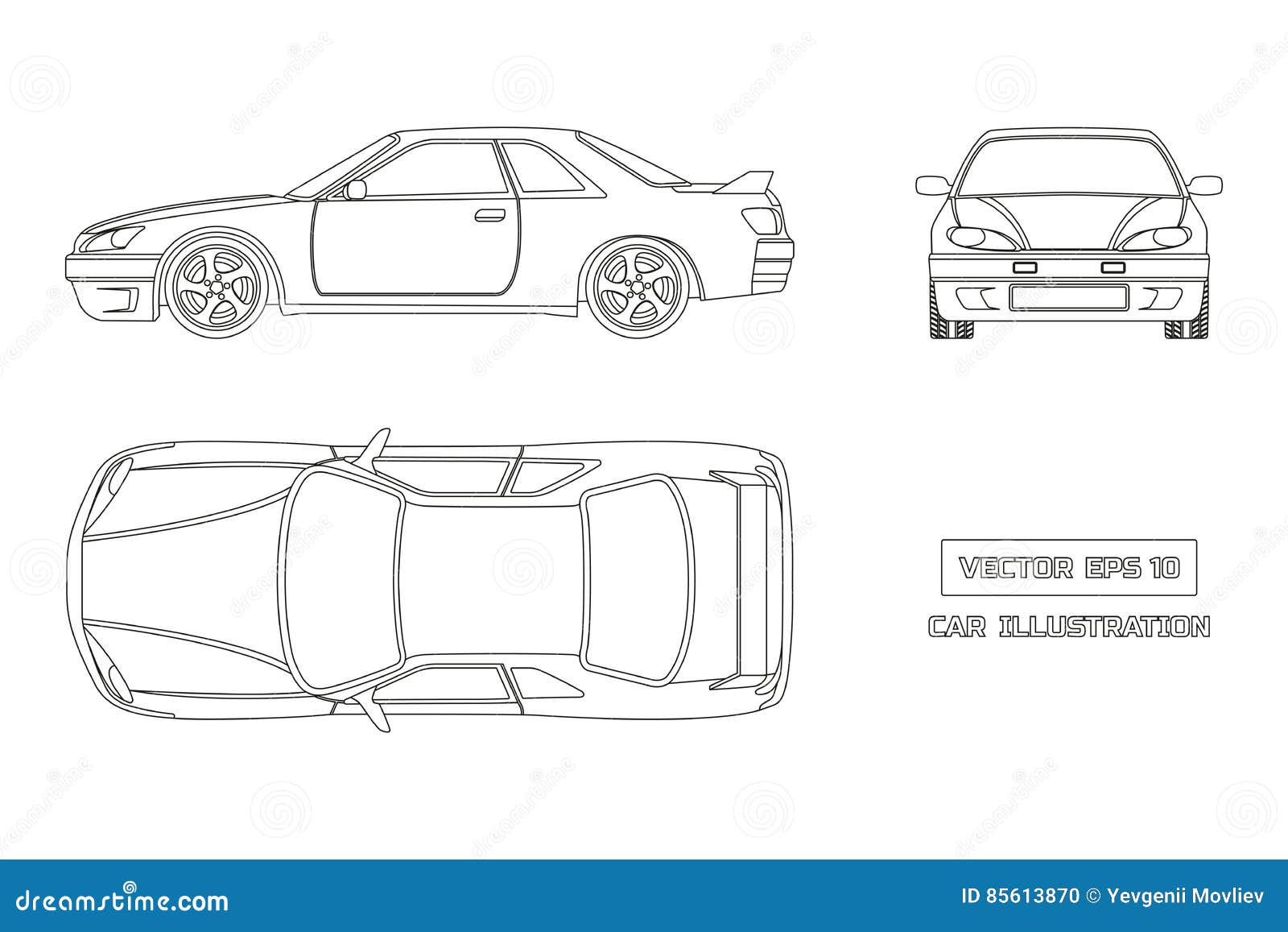Car Icon Front View Sketch Black White Silhouette-vector Icon-free Vector  Free Download