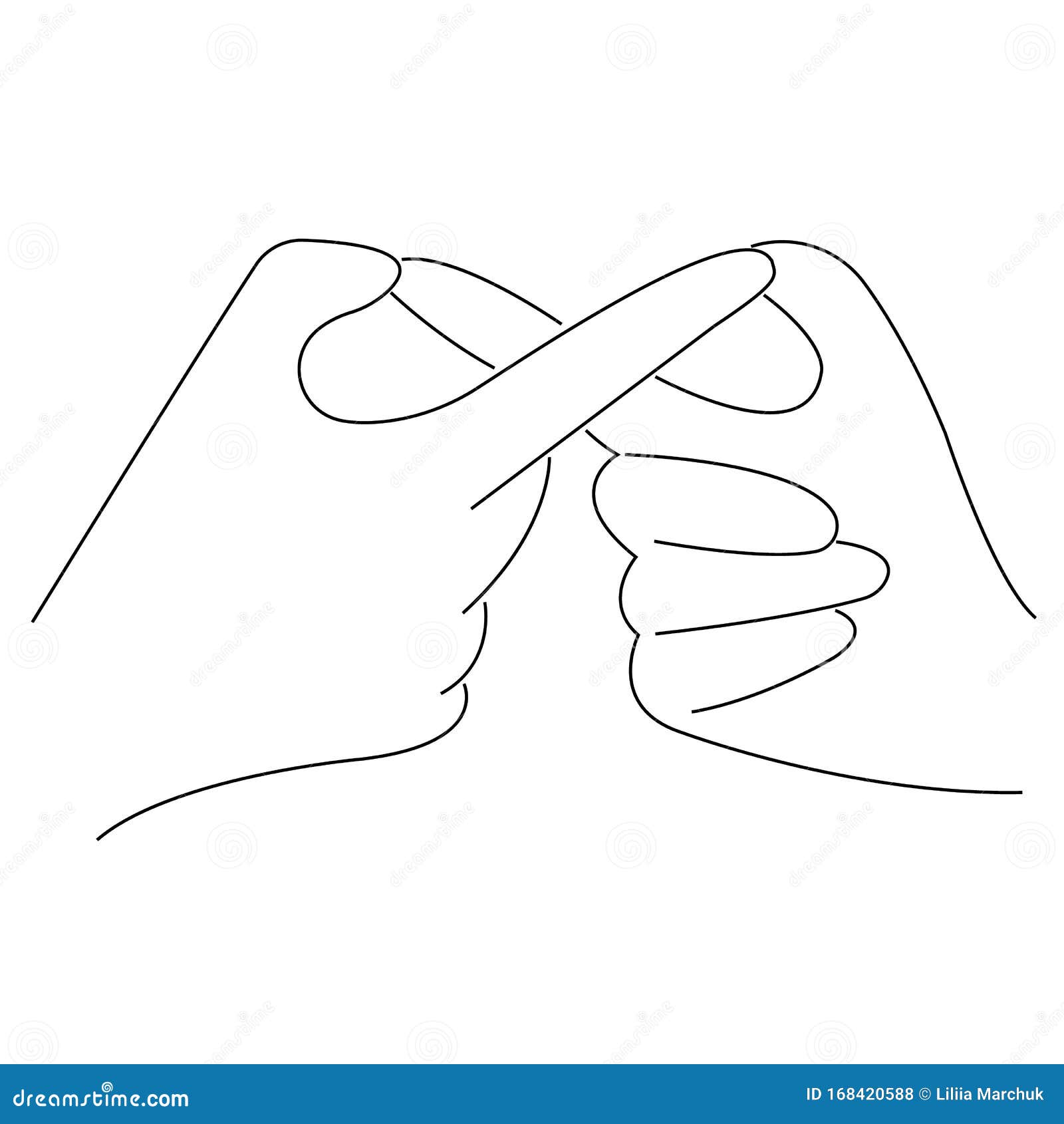 Contour Finger Gesture Forever Together, Infinity Sign With The Hands Of  Two Lovers Or Friends Stock Vector - Illustration Of Choice, Emotion:  168420588