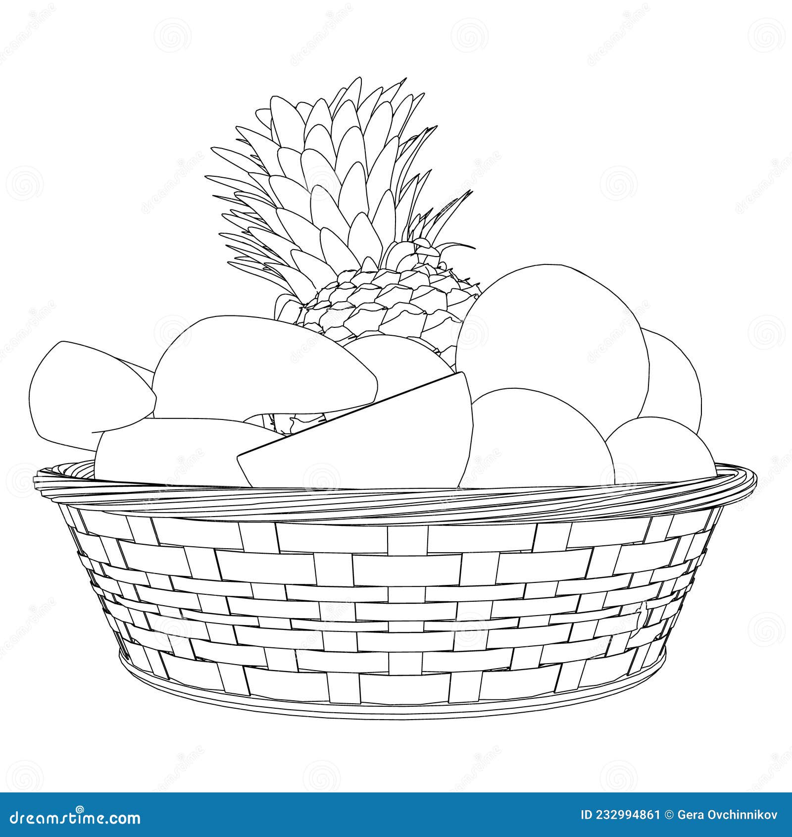 Fruit Basket Coloring Pages - Fun, Free & Printable Coloring-saigonsouth.com.vn