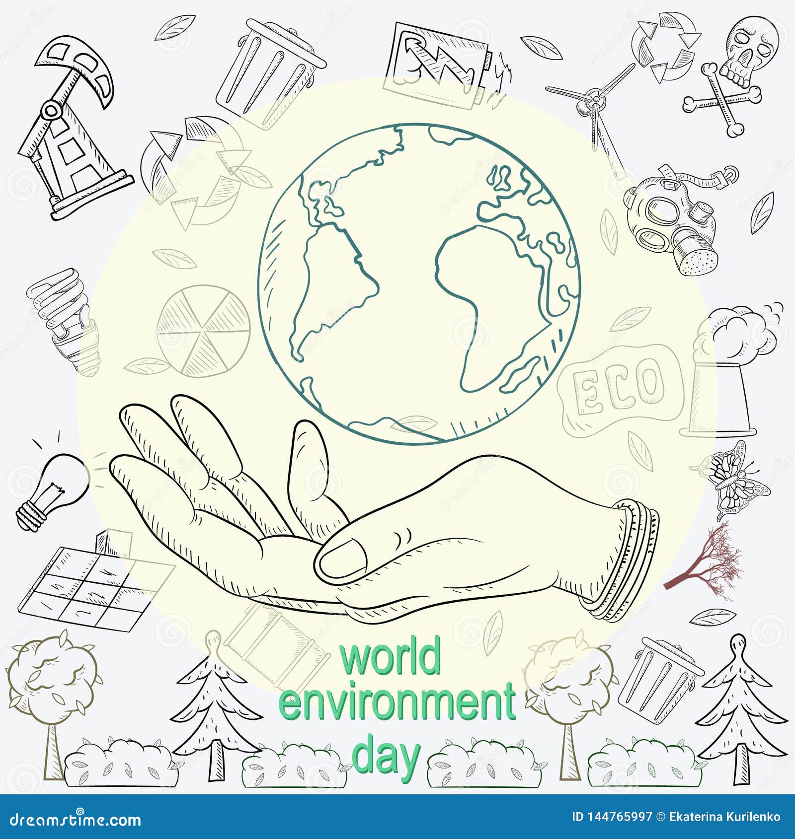 World Environment Day Drawing For Beginners /Save Nature, Earth drawing  poster chart for competition - YouTube