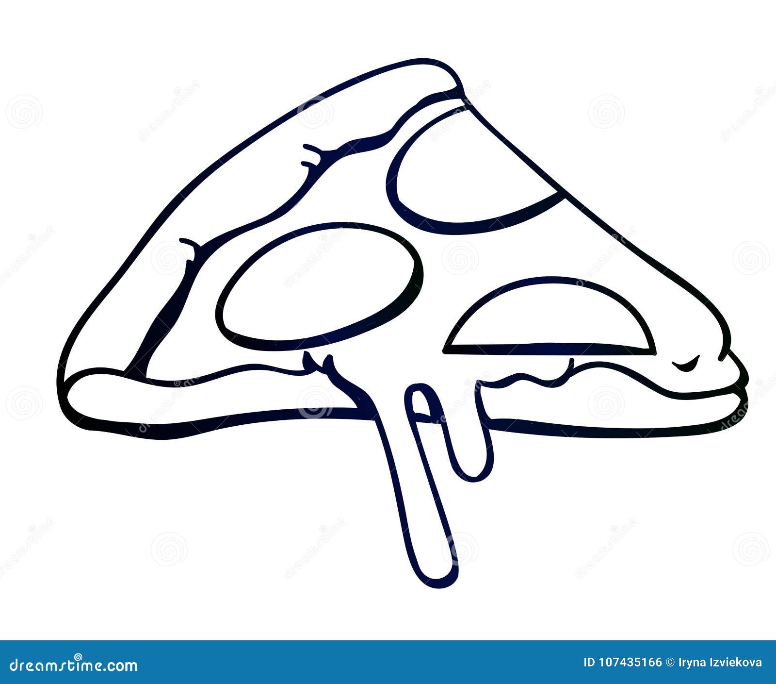 pix Pop Art Food Drawing delicious pizza pop art sketch
