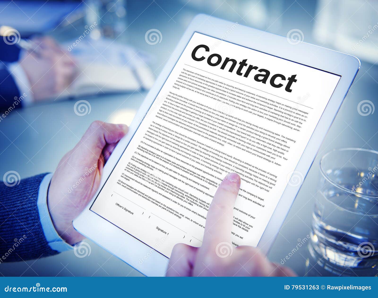 contract agreement commitment obligation negotiation concept