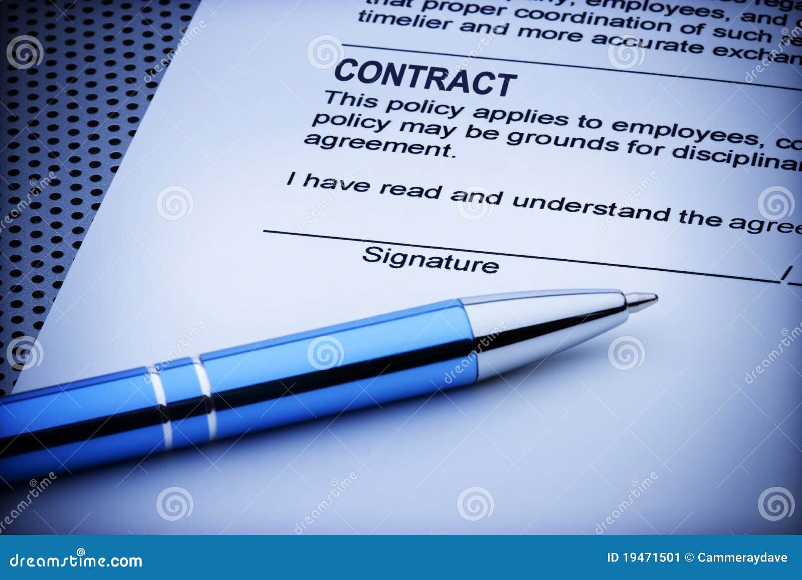 contract signature document