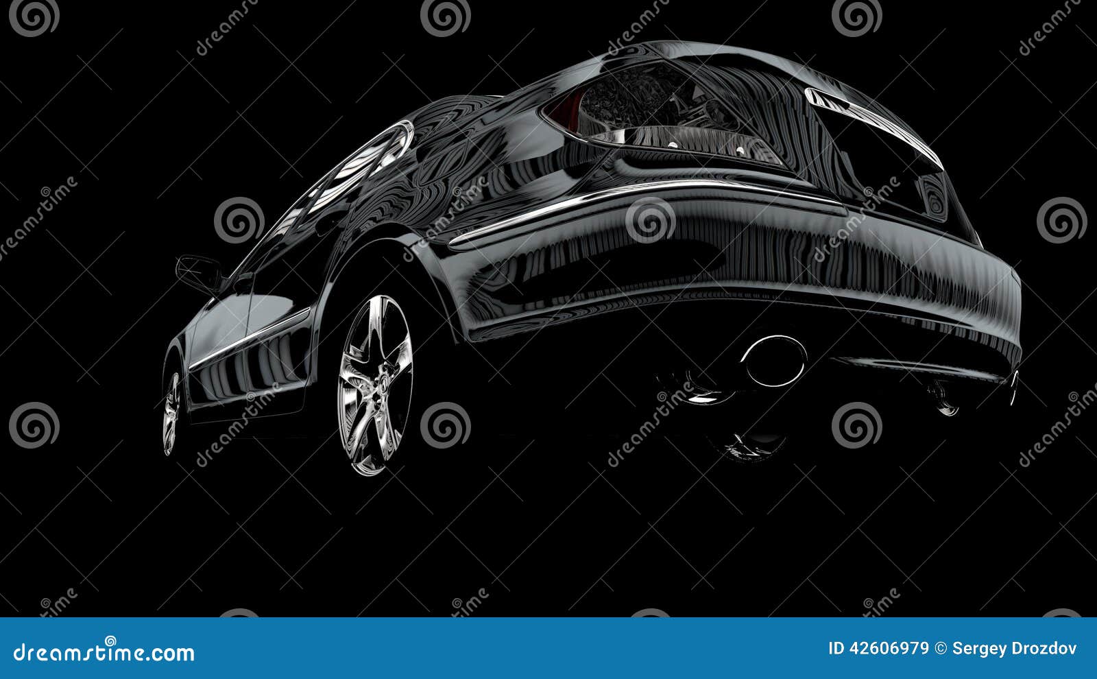 The Contrast Image of the Car Stock Illustration Illustration of