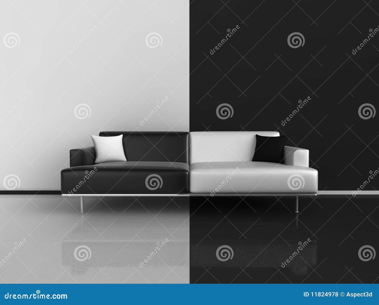 Contrast Sofa stock illustration. Illustration of cushion 11824978