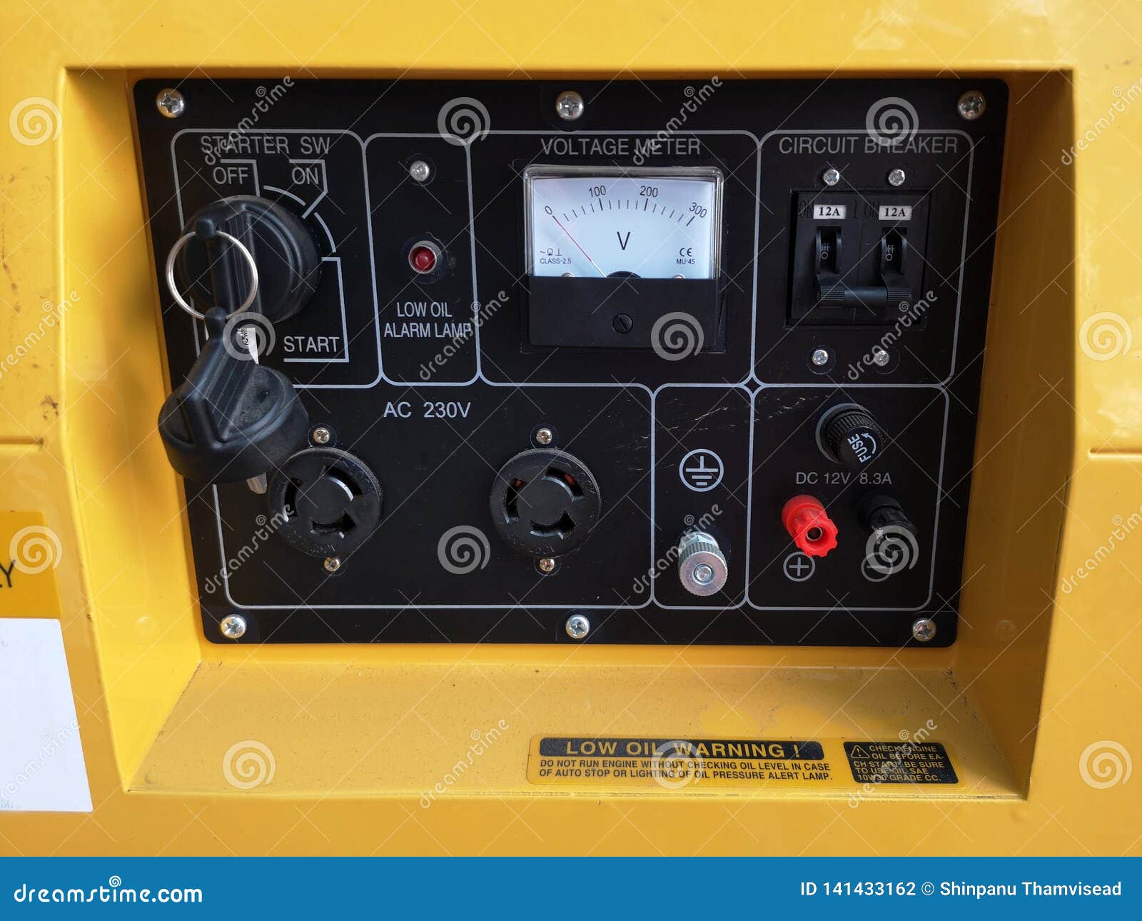 Control Generator Panel Texture With Lots Of Buttons Stock Photo - Image of voltage, station ...
