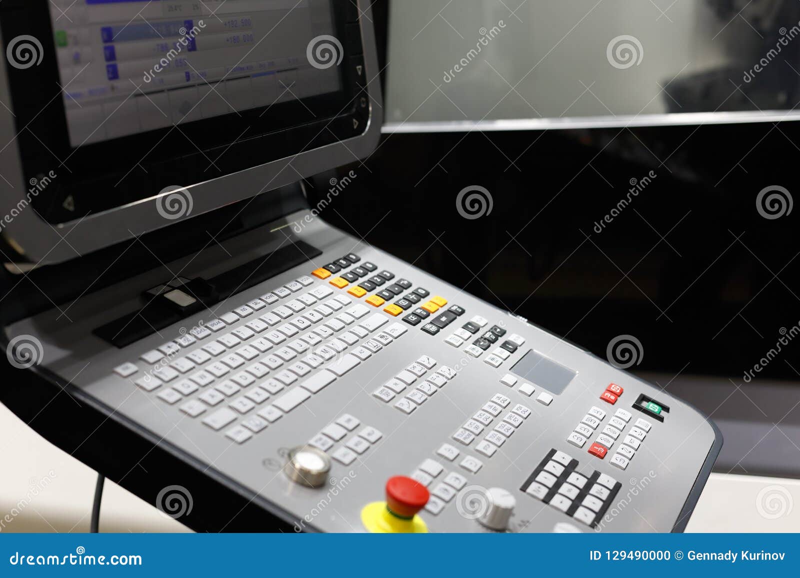 control panel of 5-axis cnc machining center