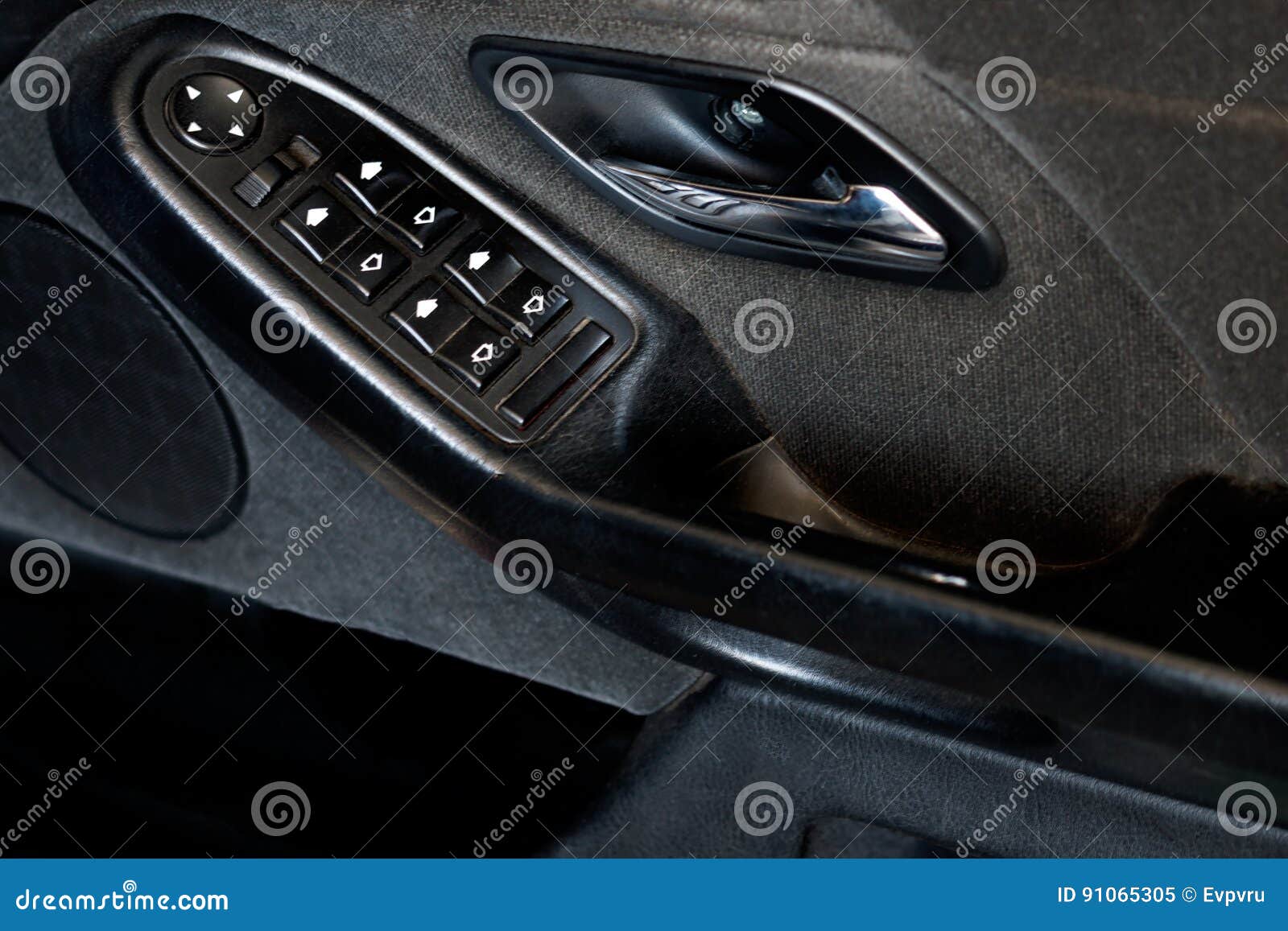 Control Panel on the Car Door Stock Image Image of symbol, concept