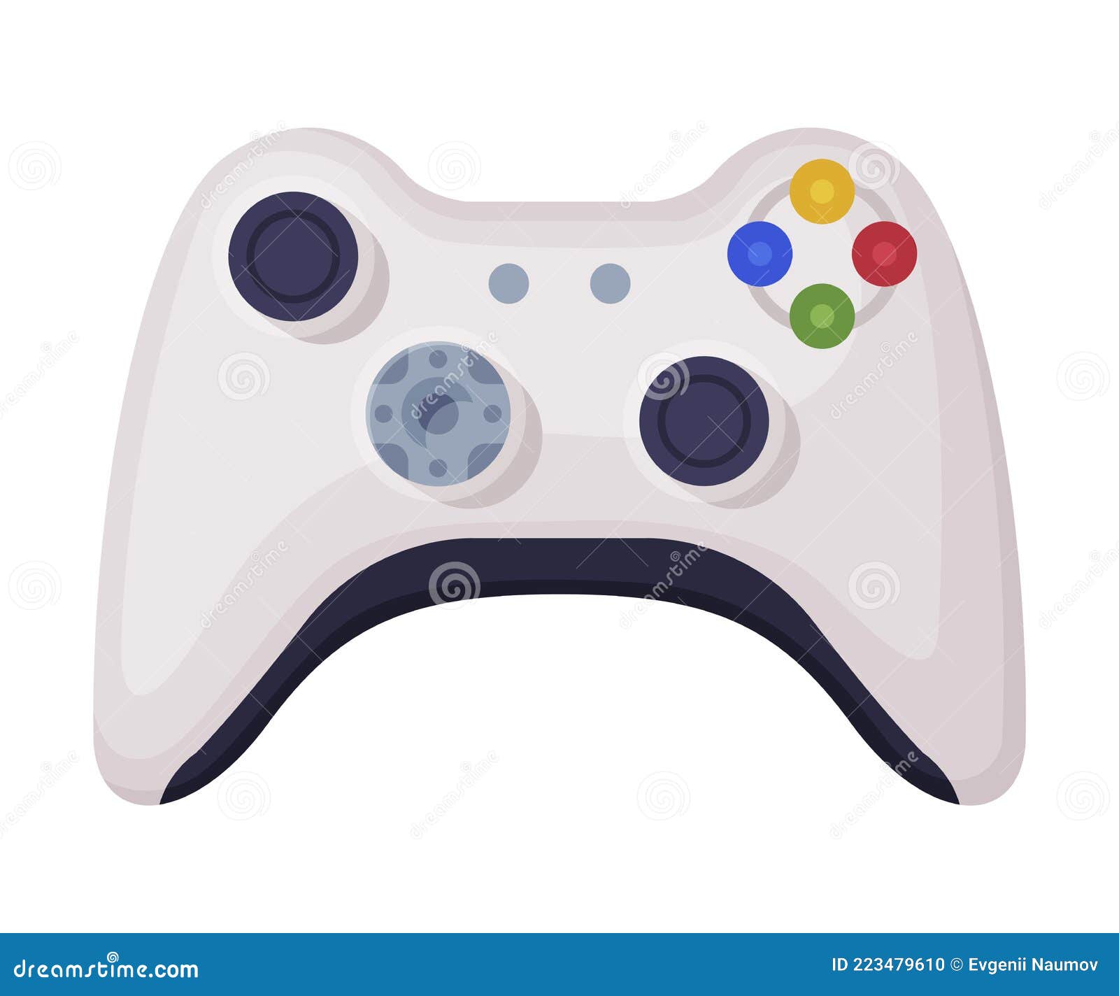 Controlador De Consola De Videojuegos Moderno Joystick De Consola De Juegos Ilustración Vectorial De Dibujos Animados Ilustración del Vector - Ilustración de equipo, palillo: 223479610