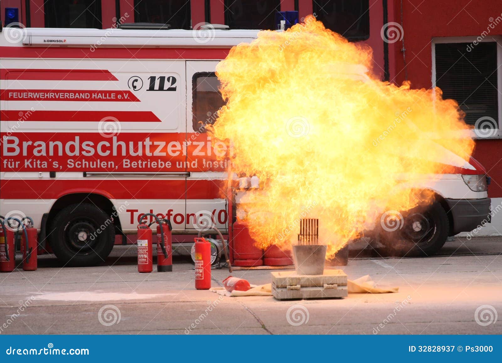 Controlled Explosion stock image. Image of department 32828937