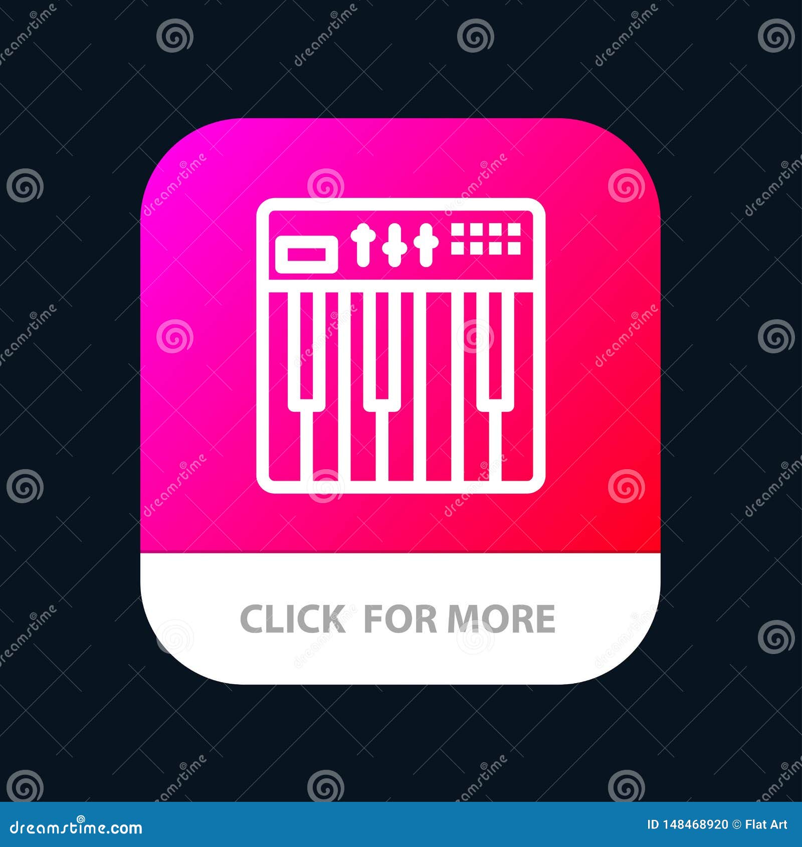 Controller, Hardware, Keyboard, Midi, Music Mobile App Button. Android