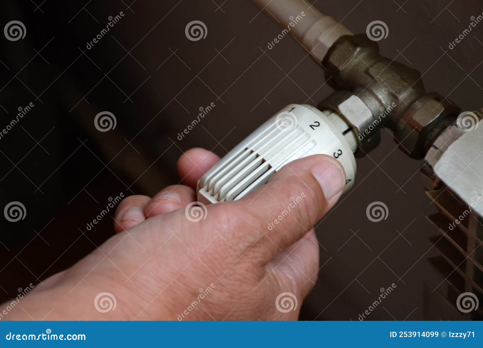 Controlling Central Heating Temperature by Adjusting Thermostatic