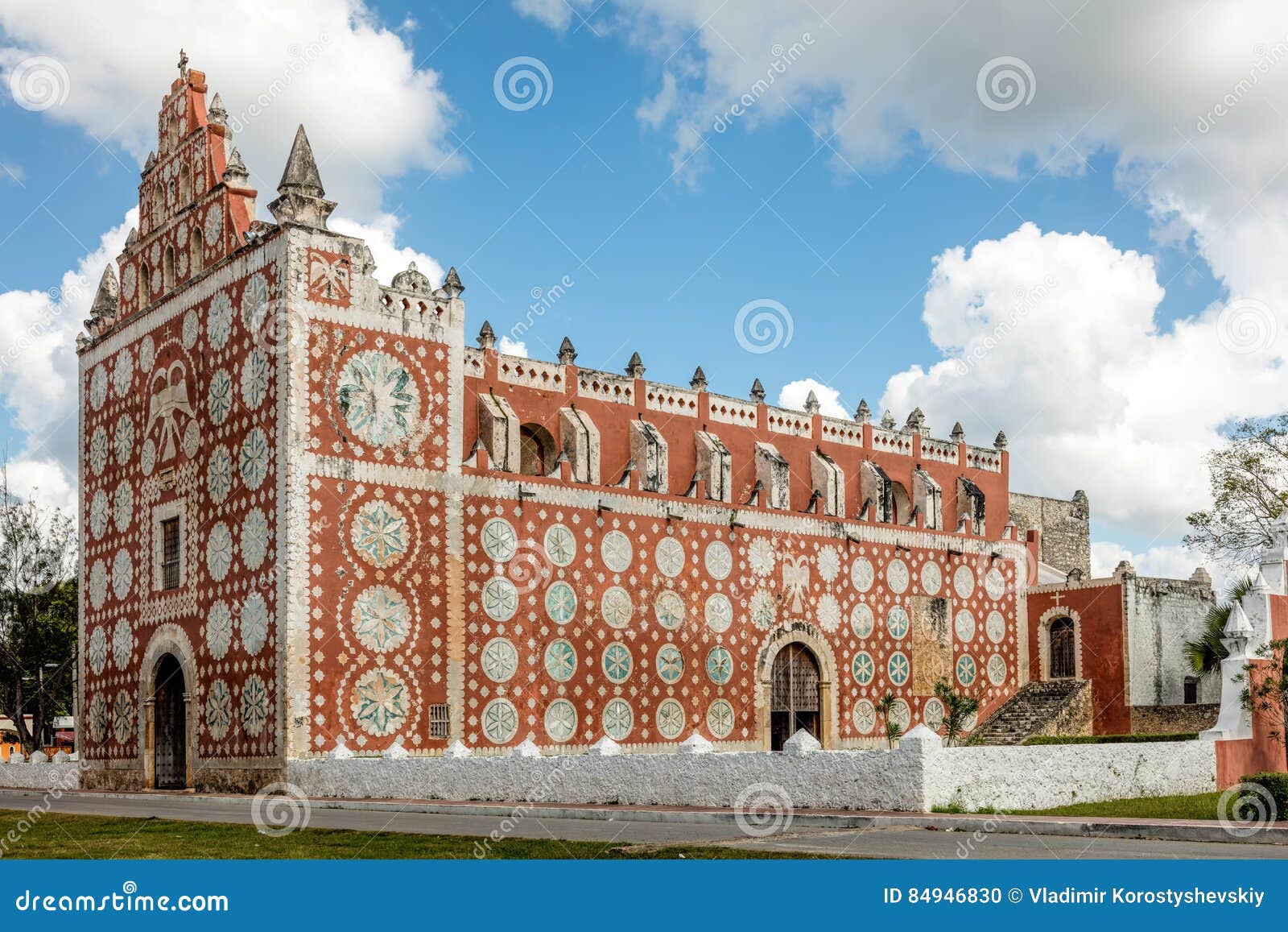Convent Church of Saint Dominic in Uayma, Mexico Stock Photo - Image of  yucatan, uayma: 84946830
