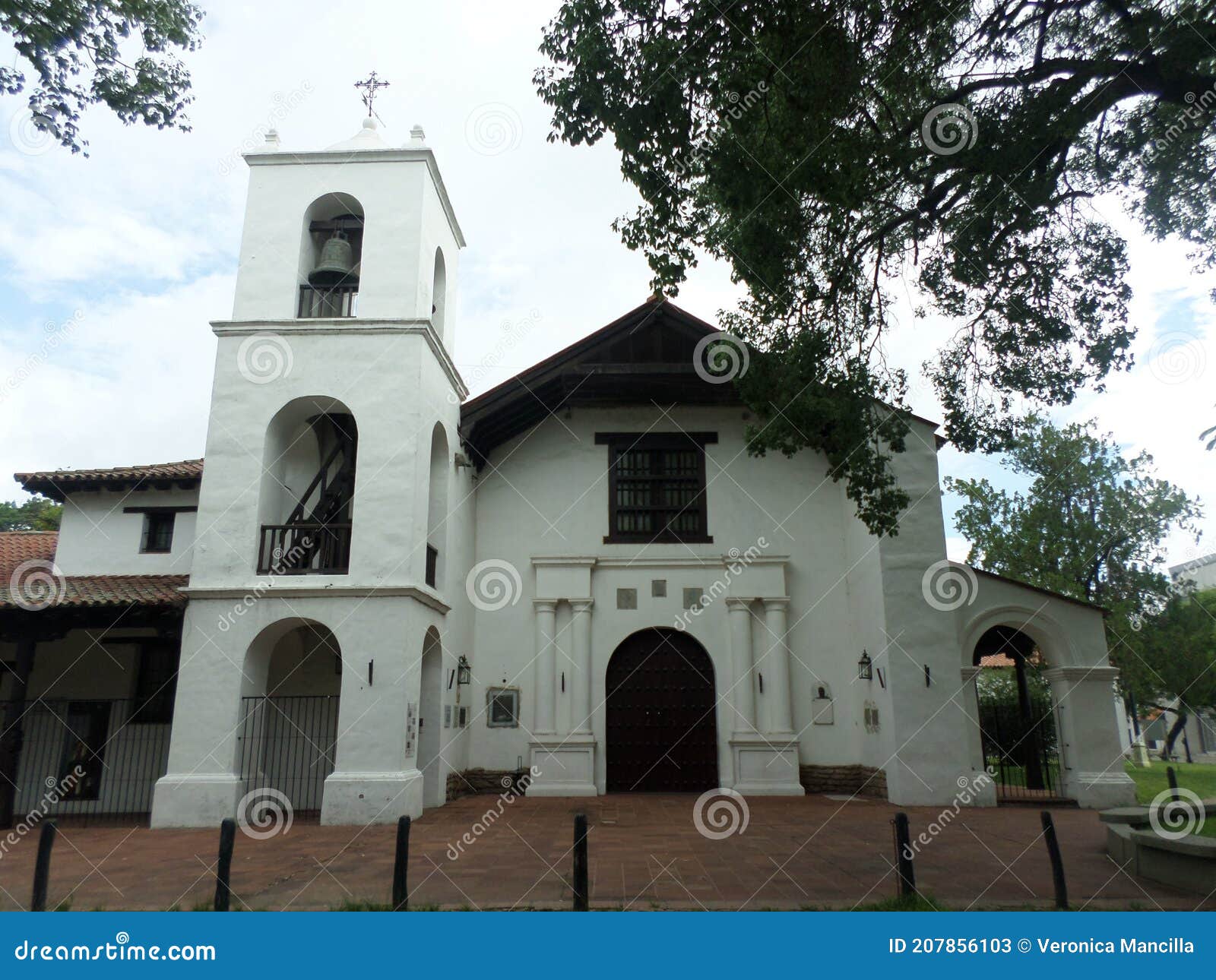 front of the convent of san francisco in santa fe. argentina