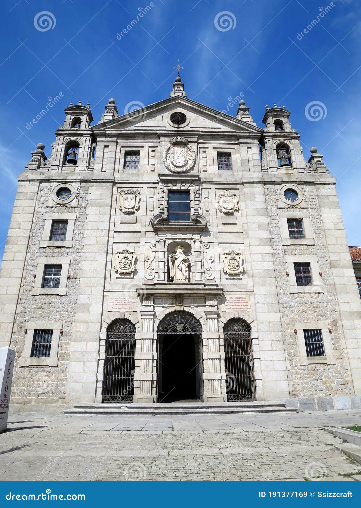 the convent of santa teresa (iglesia-convento de santa teresa) in avila, spain