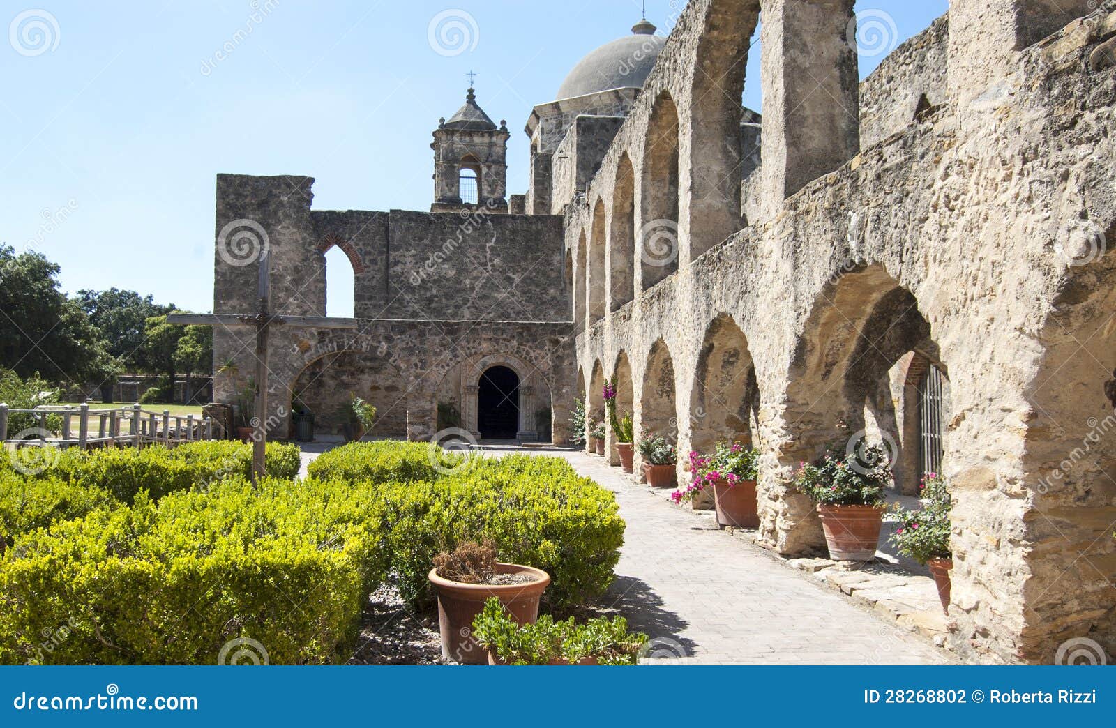 the convento in mission san jose, san antonio, texas, usa