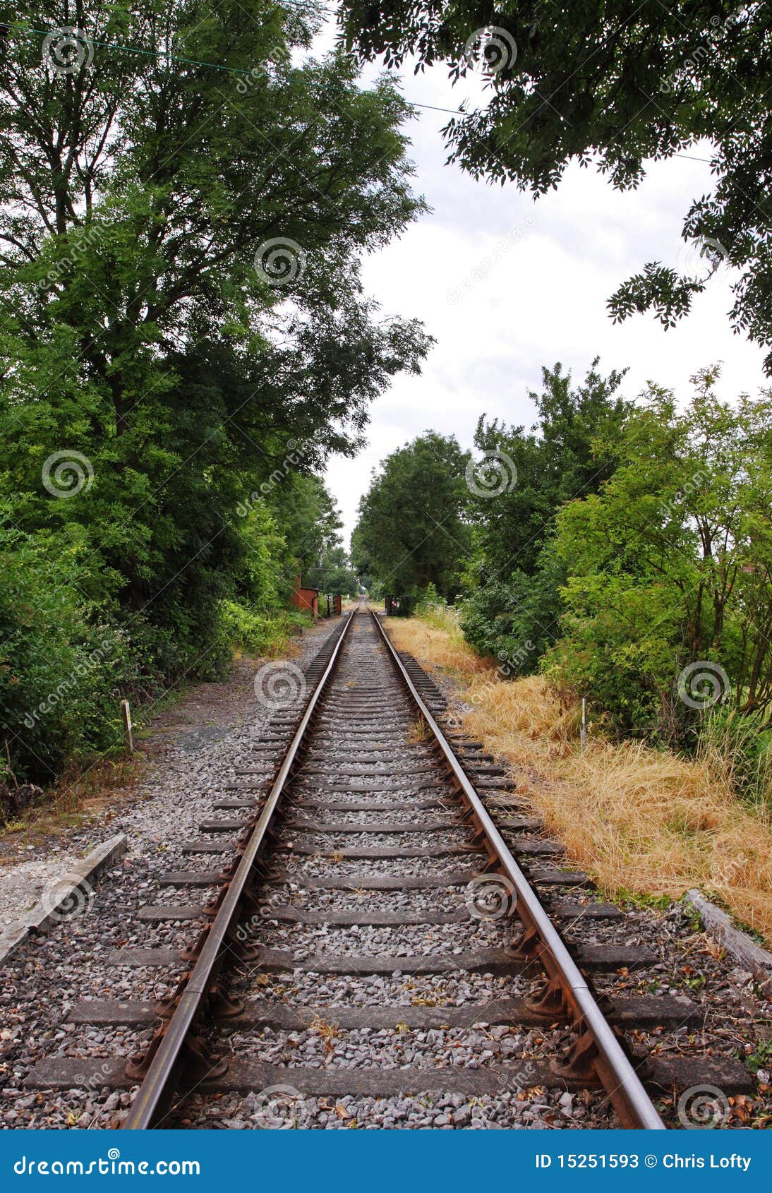 Converging train tracks stock image. Image of tracks 