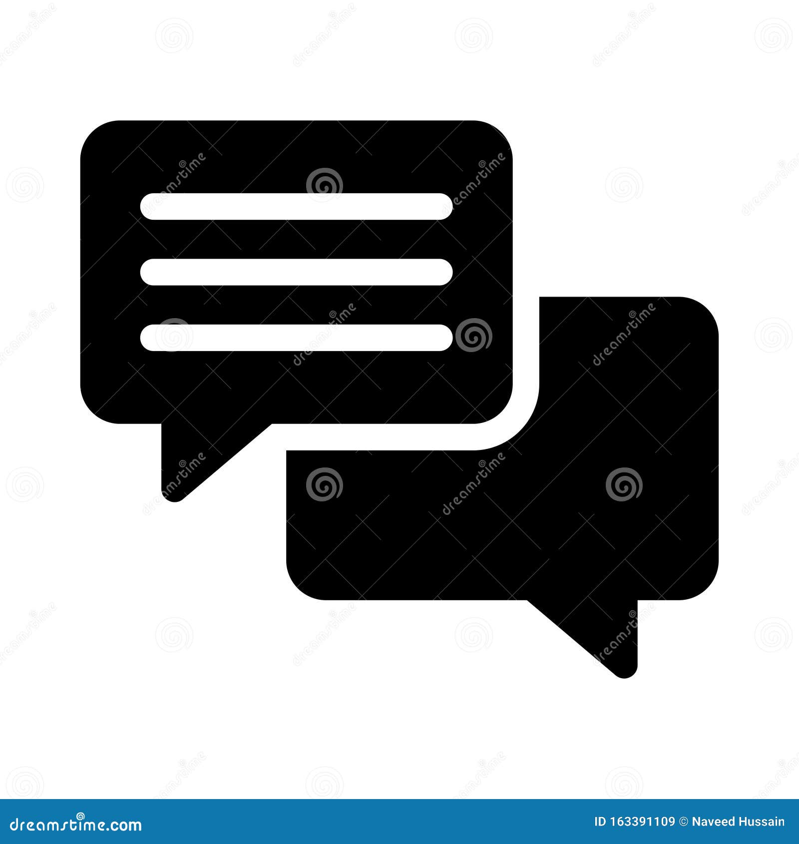 conversation  glyph flat icon