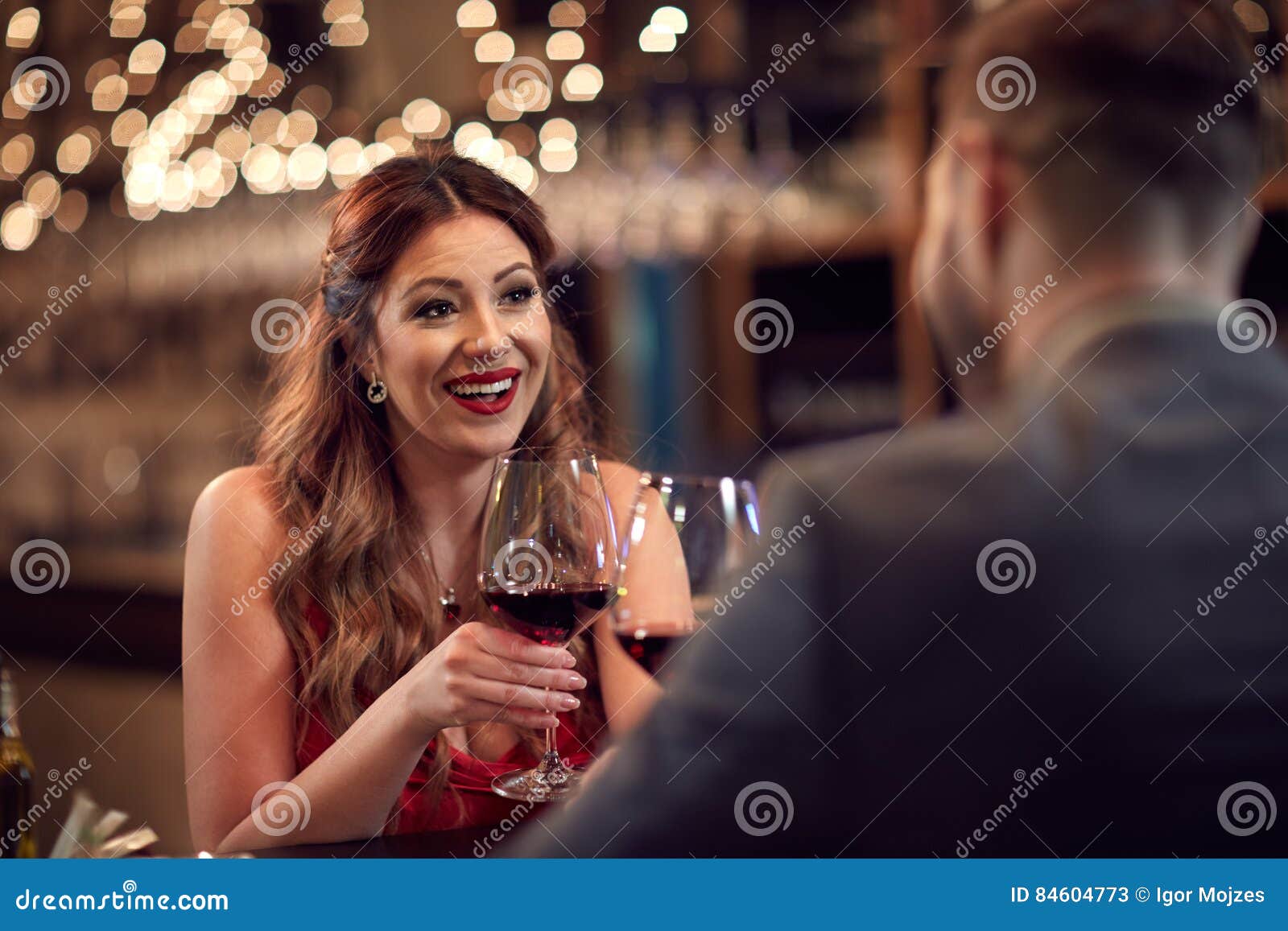 Conversation in Romantic Ambience Stock Image - Image of beautiful ...