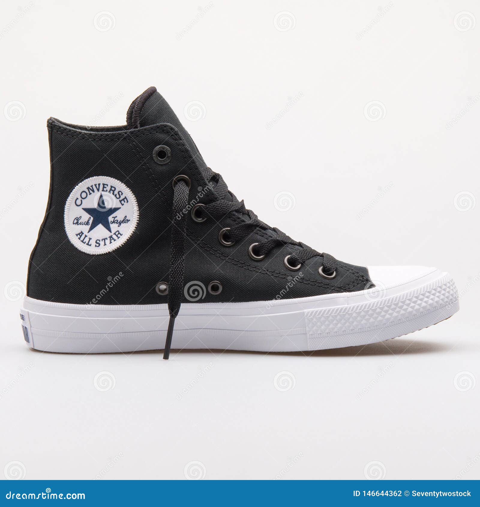 Converse Chuck Taylor All Star 2 High Black Sneaker Editorial Photography - Image of sneaker, isolated: 146644362