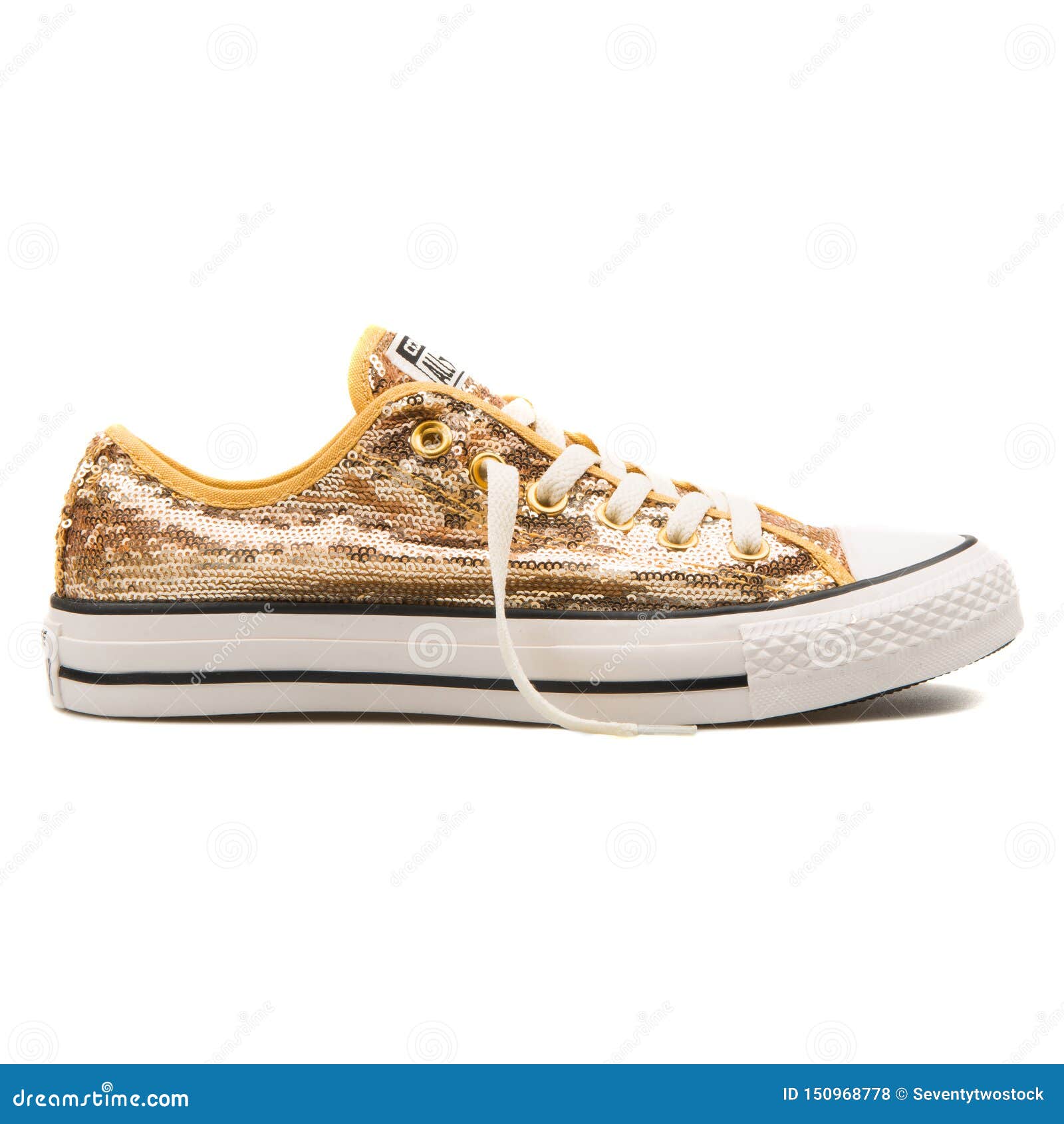 converse sequin gold