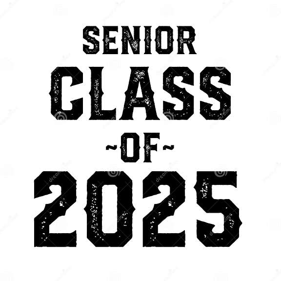 Senior Class of 2025 Vector T Shirt Design, Class Graduate Stock Vector