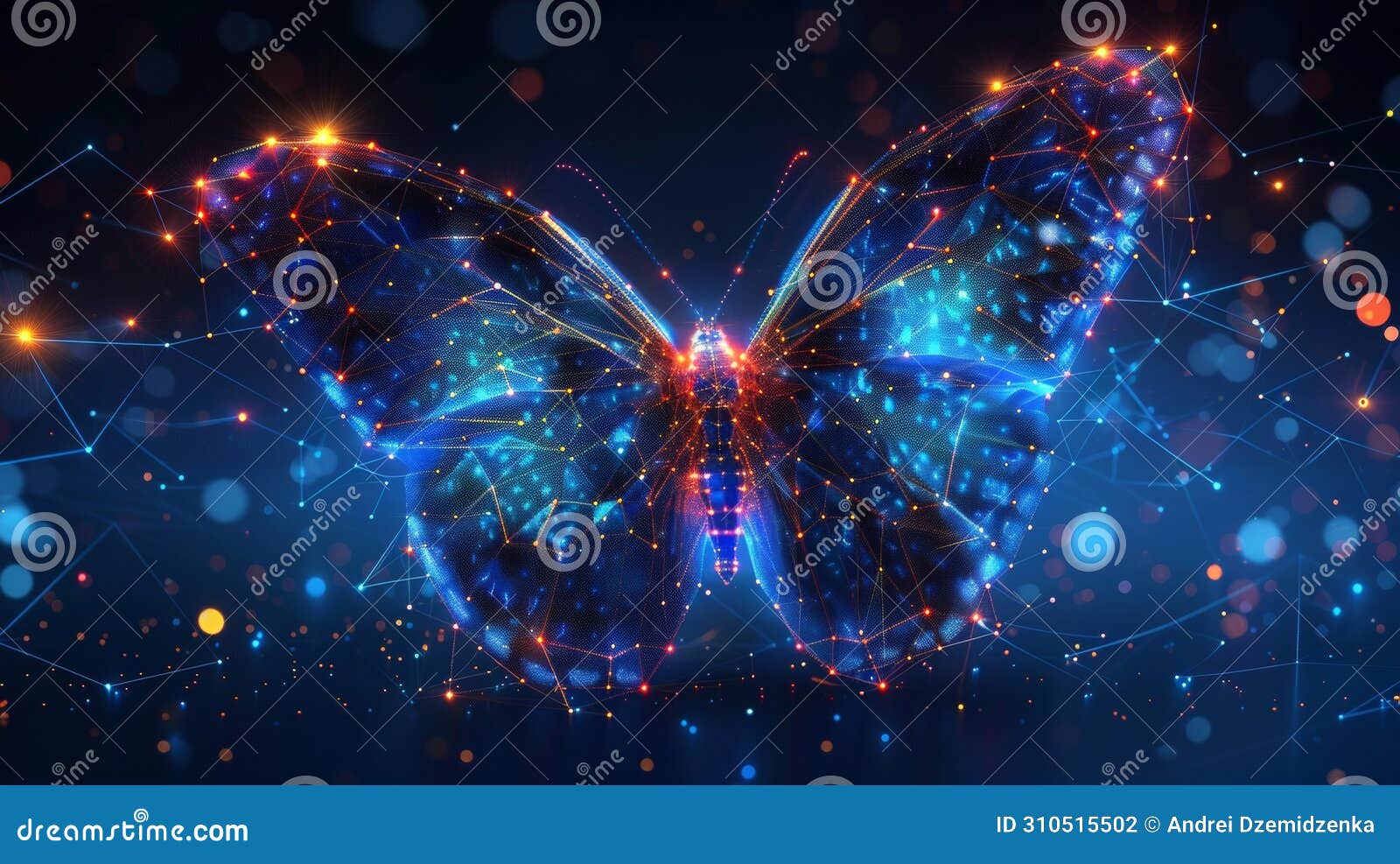 converting binary code into a butterfly, metamorphosis of renewal or transformation. successfully bringing business