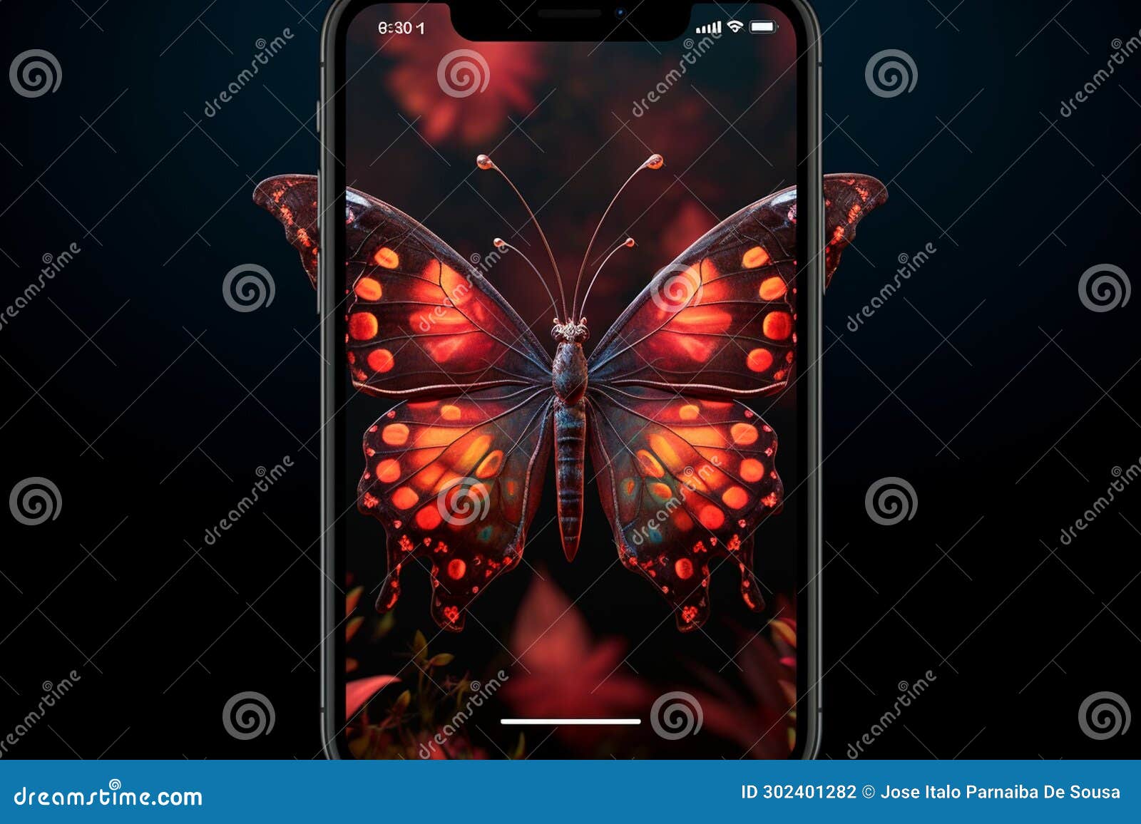 convey the concept of a butterflythemed mobile