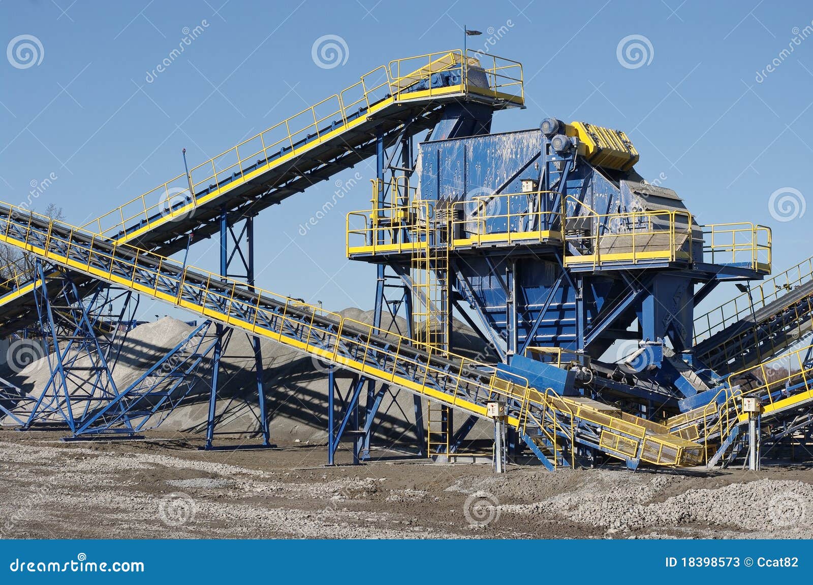 Conveyor belt stock image. Image of load, high, construction 18398573