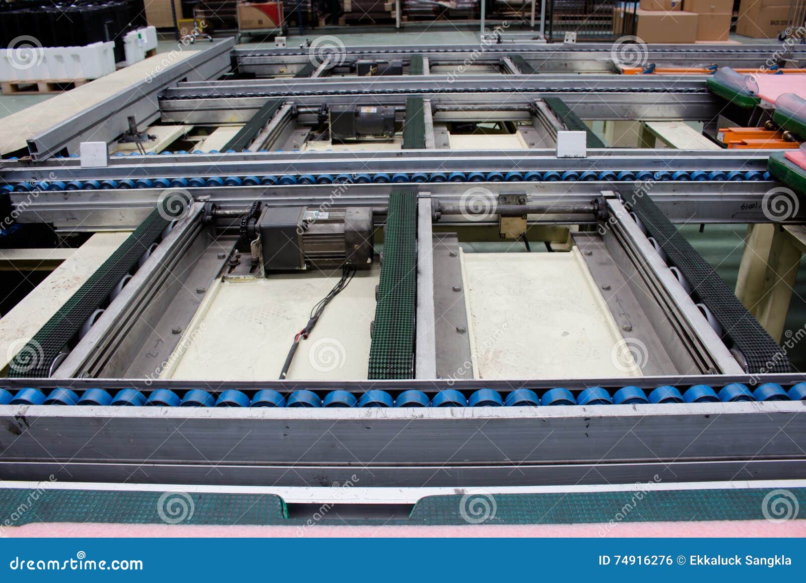 The Conveyor Belt and Electric Motor in Industry Stock Photo Image of belt, power 74916276