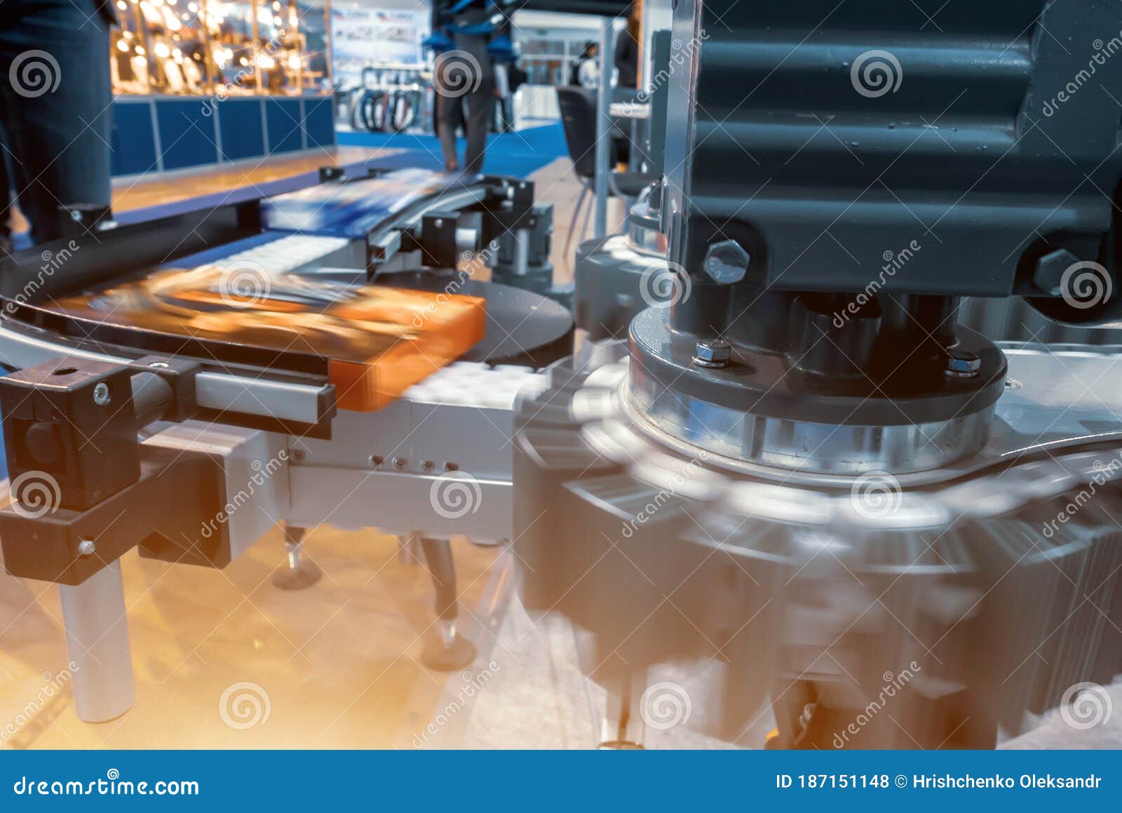 Conveyor Belt in Production. Conveyor Belt for Moving Products Editorial Stock Photo Image of