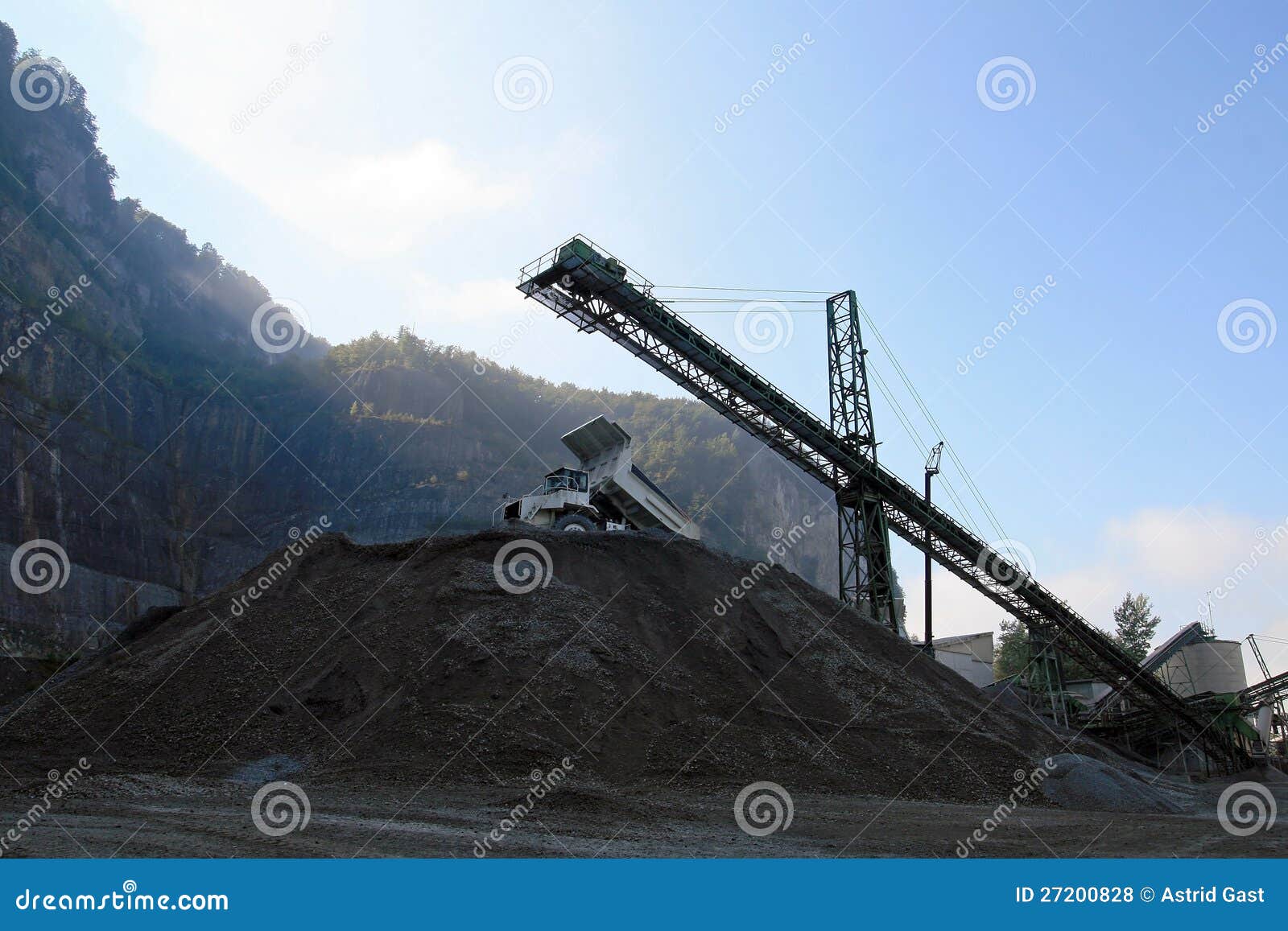 A Conveyor Belt and a Truck Stock Photo Image of allrad, driving