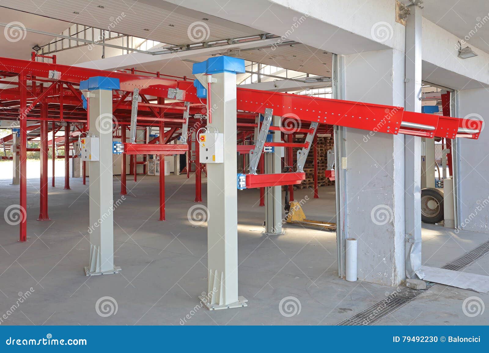 Conveyor Ramp stock photo. Image of line, automated, equipment 79492230