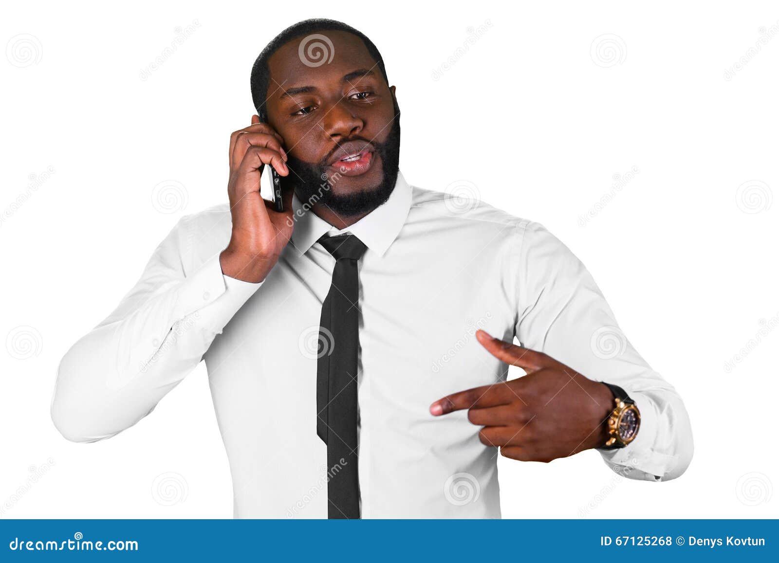 convincing talk on the phone.