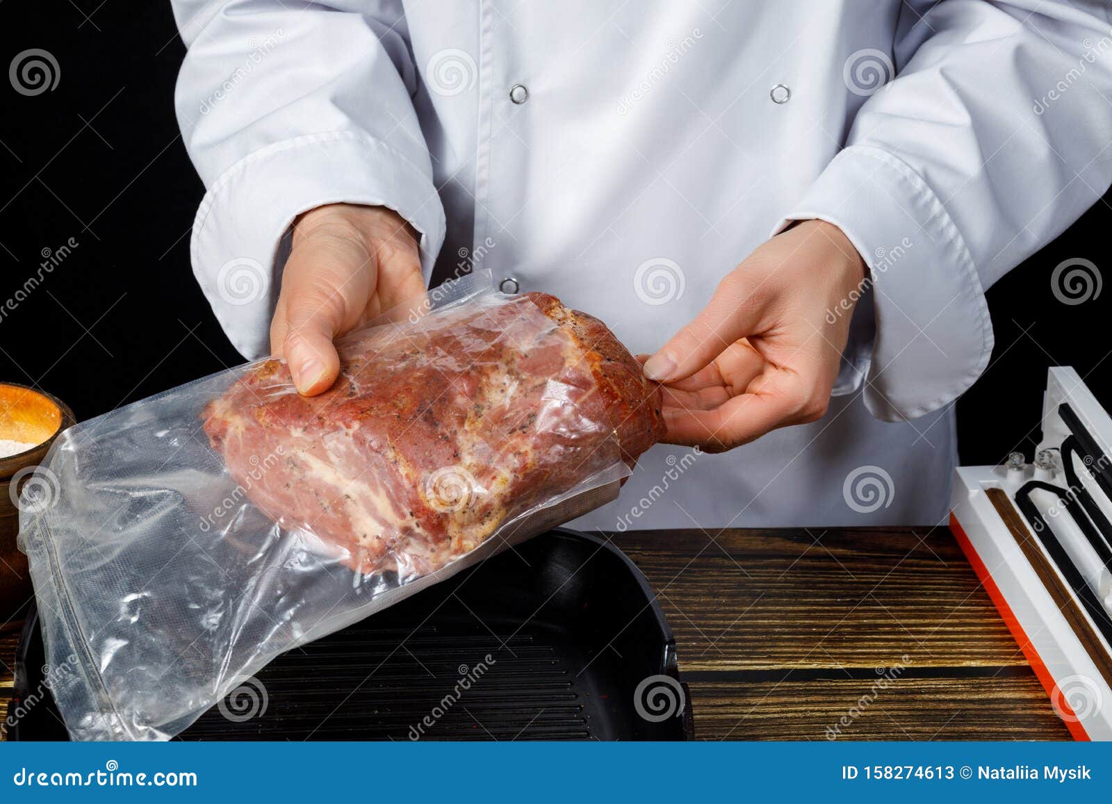 Cook the Ham Packages in Package Stock Image Image of piece