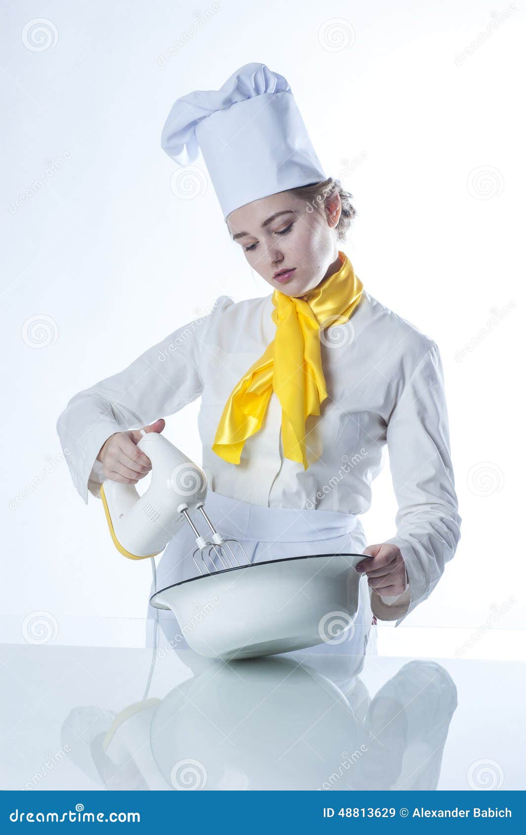 Cook with mixer stock image. Image of kitchen, restaurant 48813629