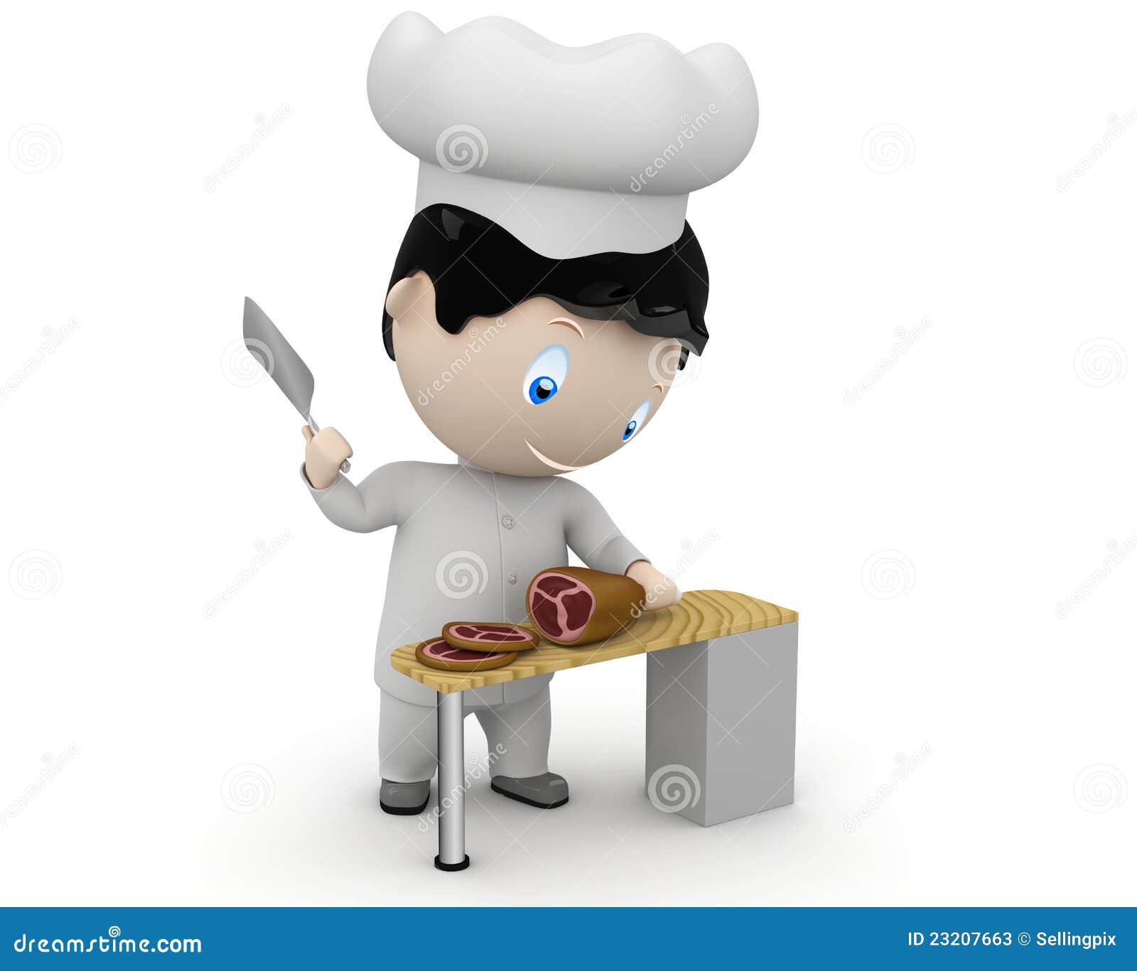 cook at work! social 3d characters