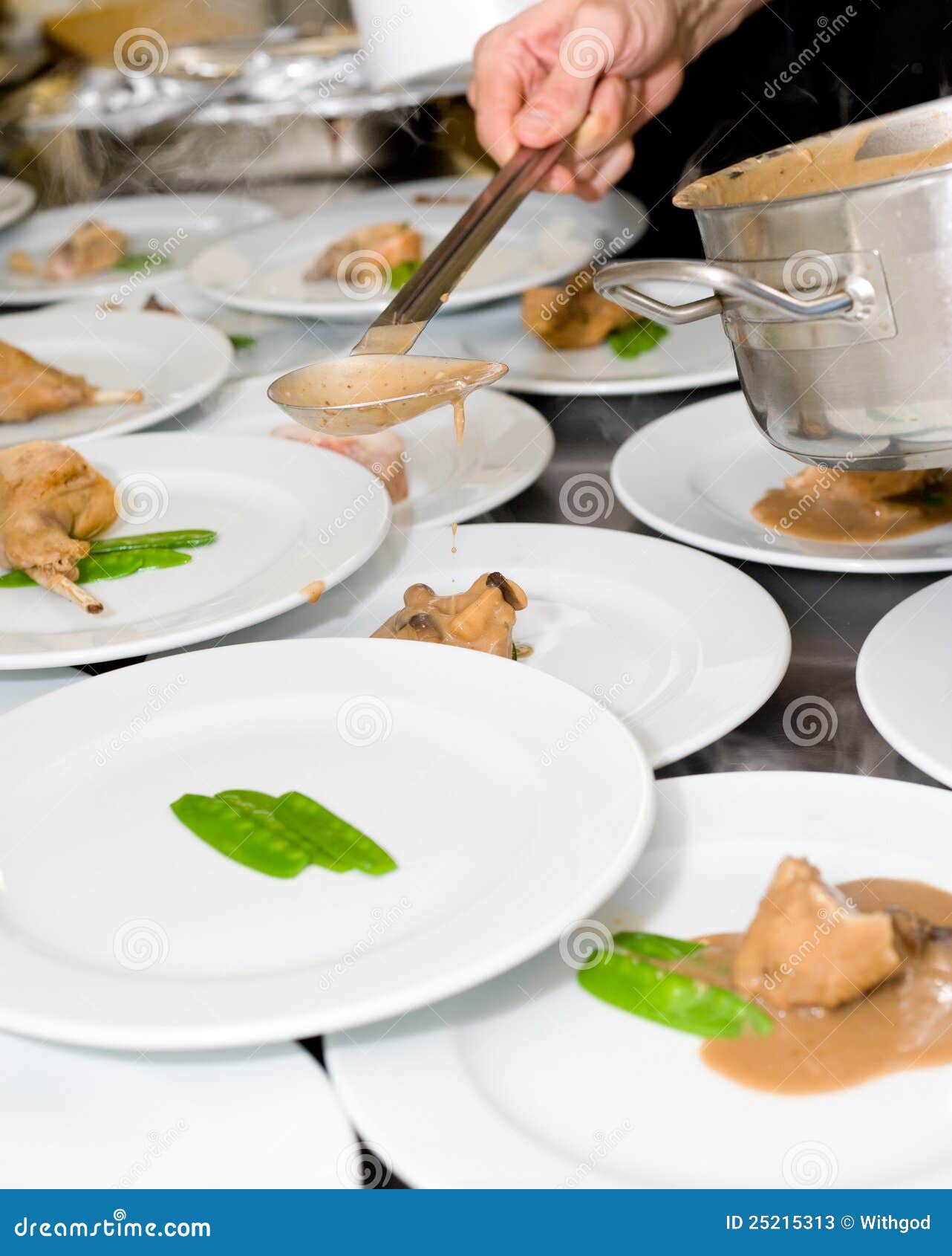 Cook works stock image. Image of cook, shallow, cooking 25215313