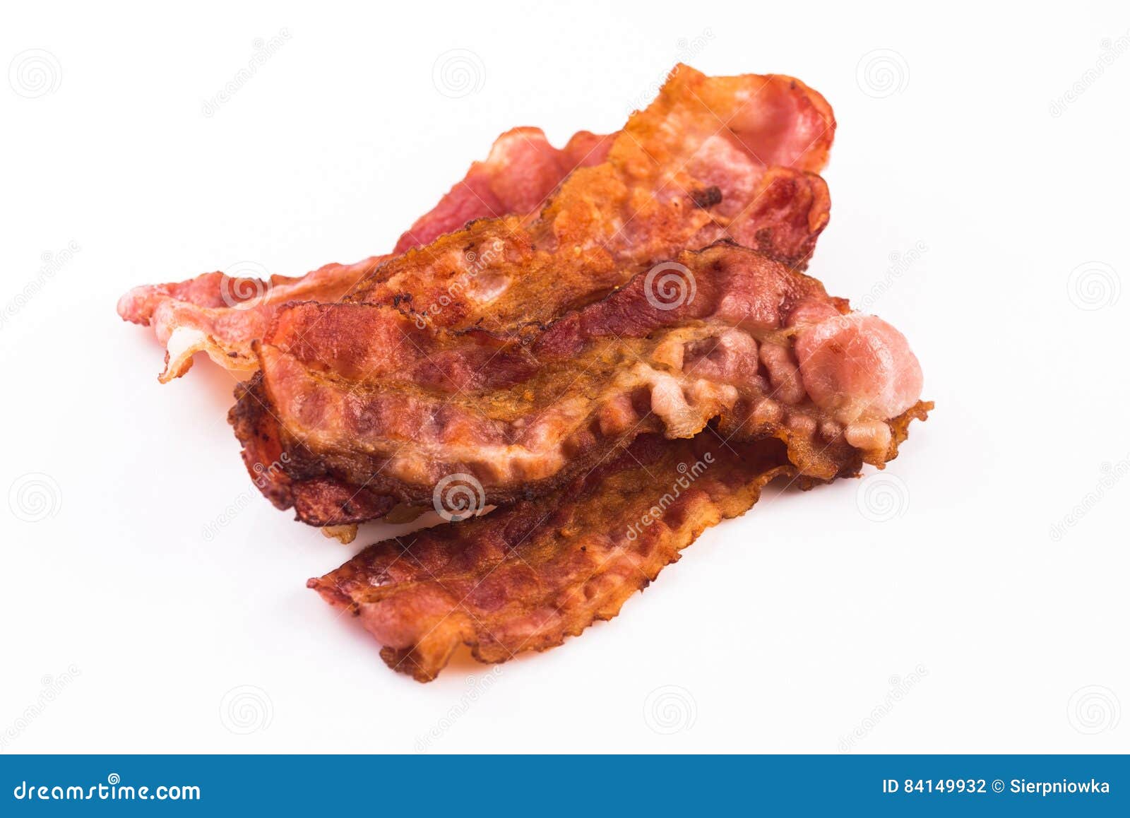 Cooked Bacon Strips stock photo. Image of smoked, meat 84149932