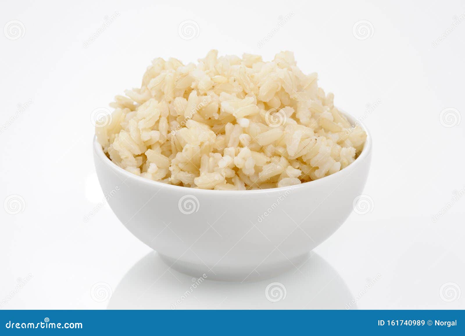 Cooked brown rice stock image. Image of food, organic 161740989
