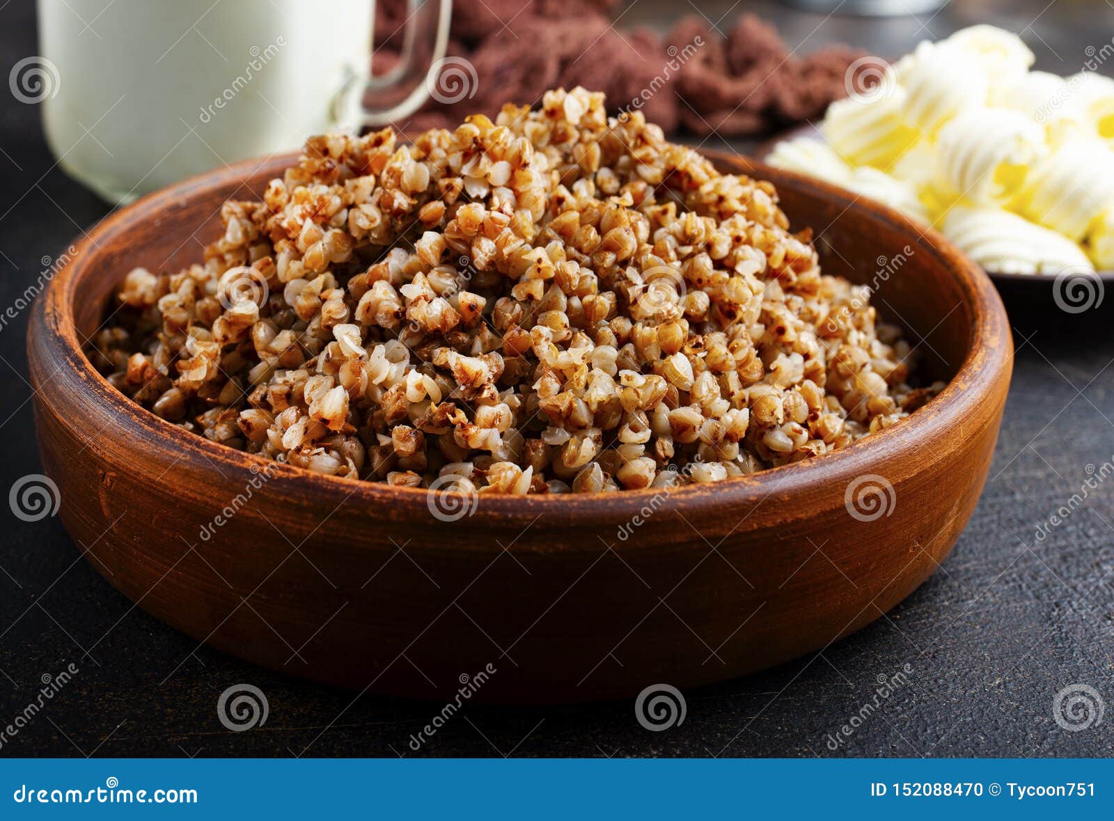 Cooked buckwheat stock photo. Image of kitchen, crisp 152088470