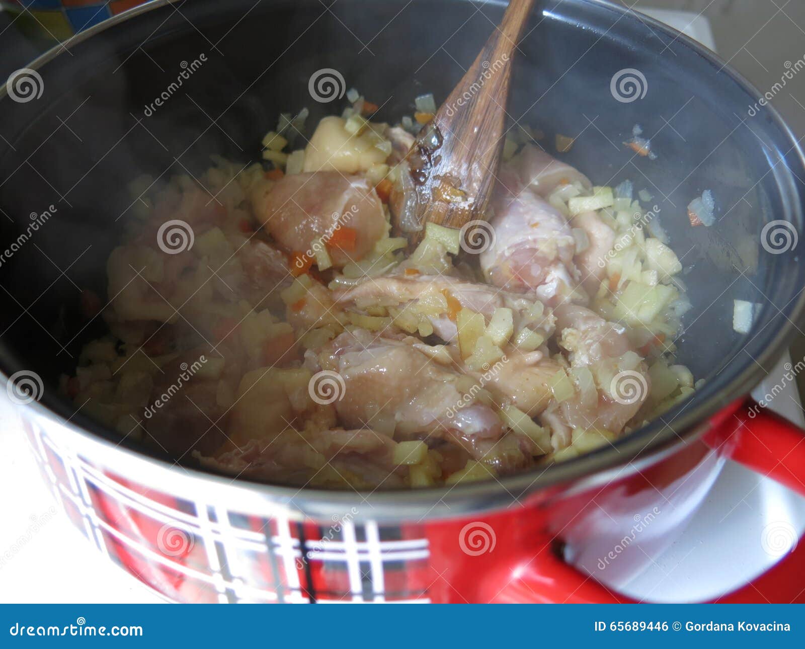 Cooked chicken stock photo. Image of carrot, pepper, favorite 65689446